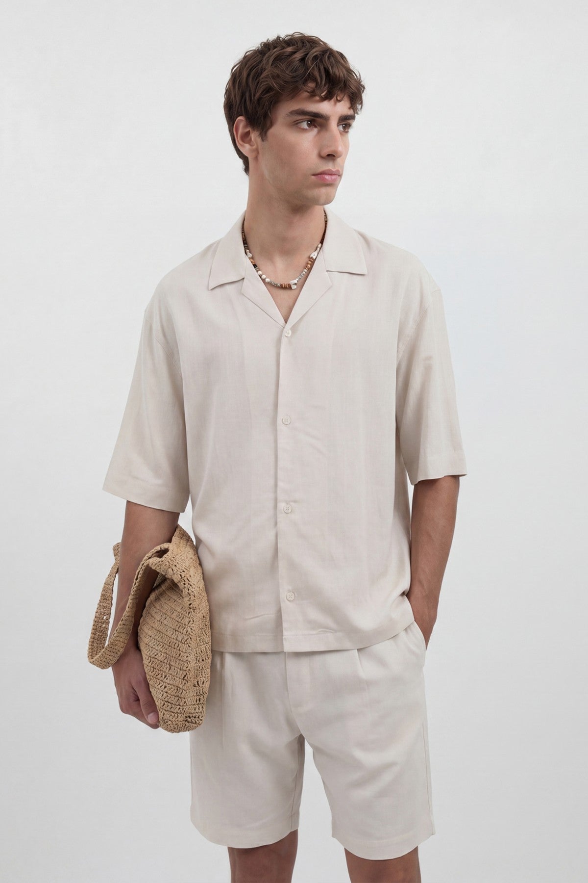 Men's Linen-Blend Shirt