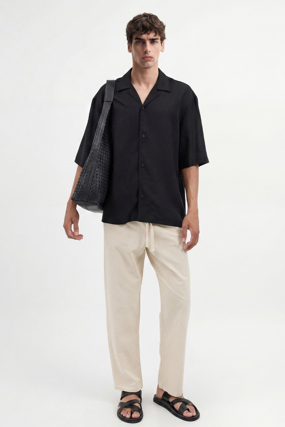 Men's Linen-Blend Shirt