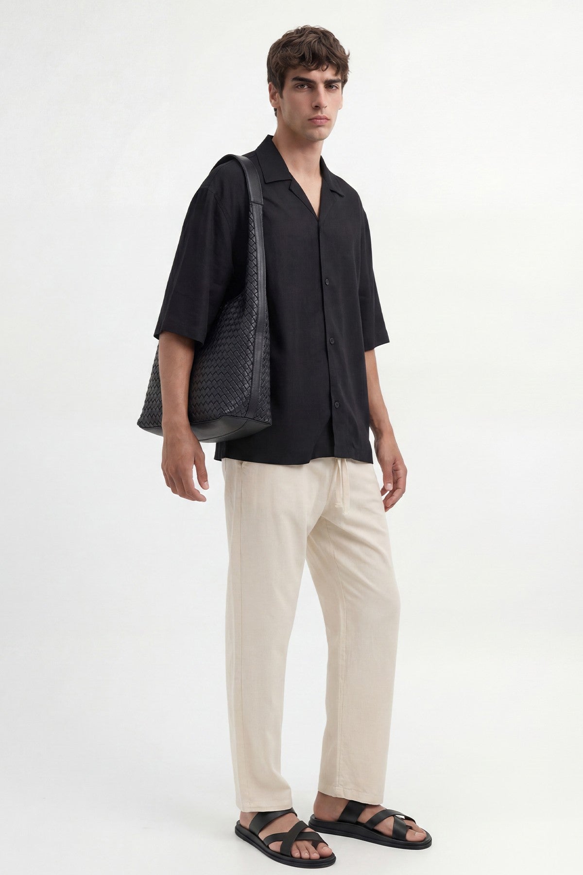 Men's Linen-Blend Shirt