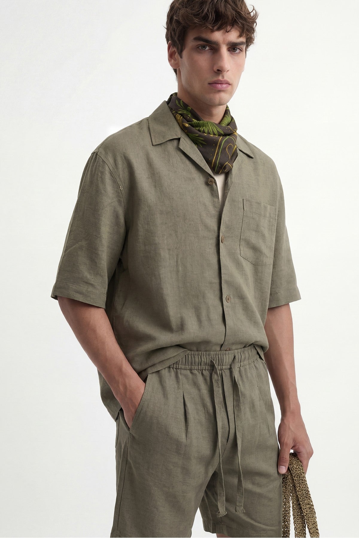 Men's Linen-Blend Shirt