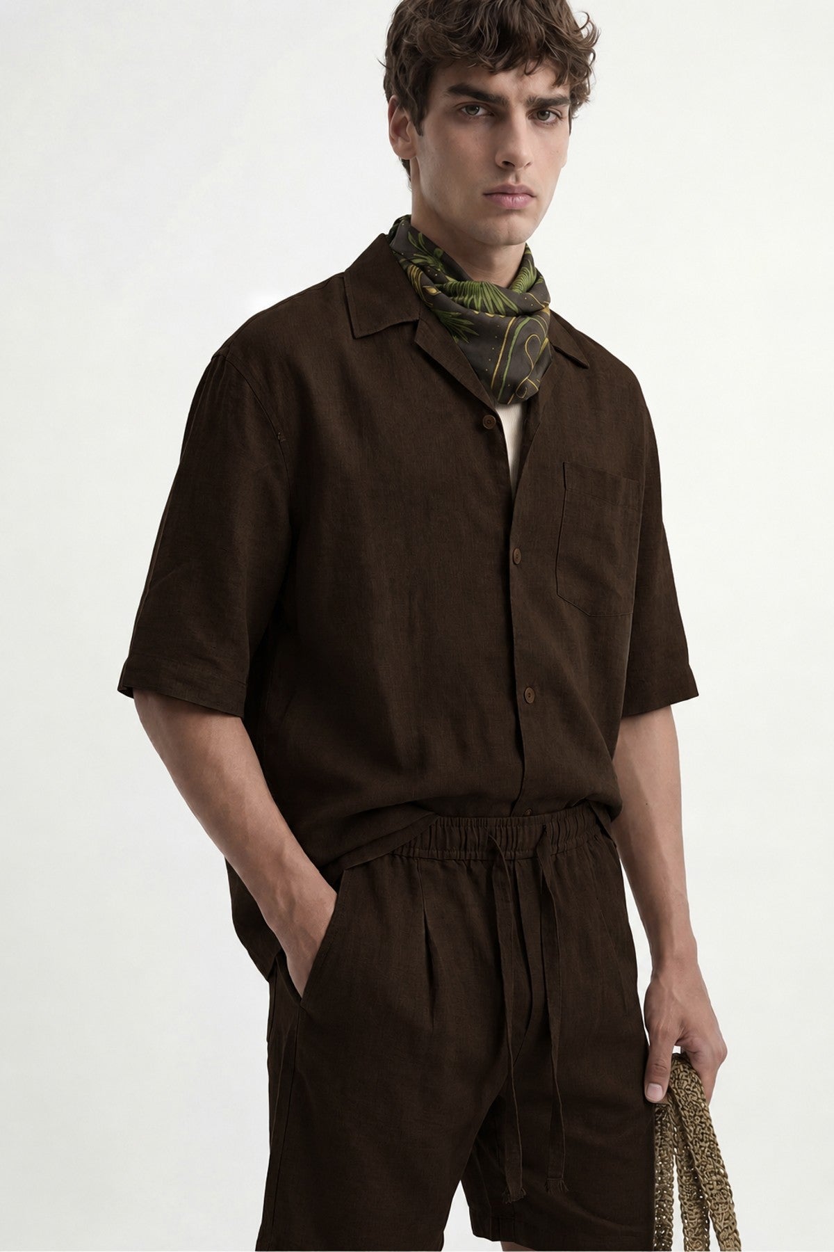 Men's Linen-Blend Shirt
