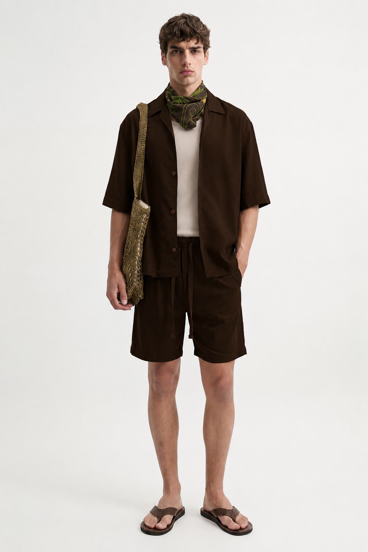 Men's Linen-Blend Shirt