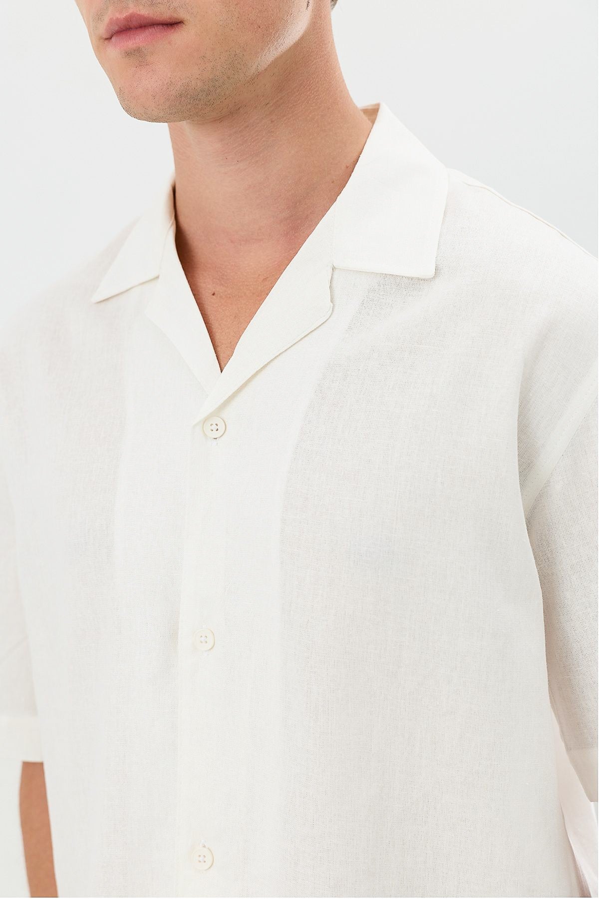 Men's Linen-Blend Shirt