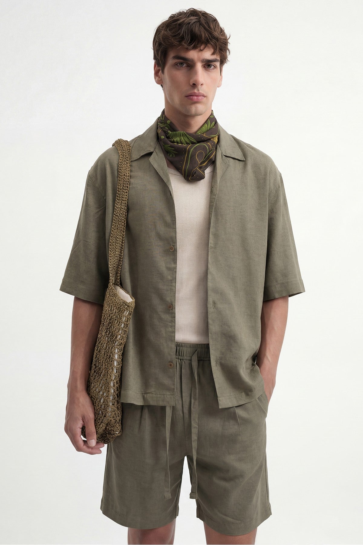 Men's Linen-Blend Shirt