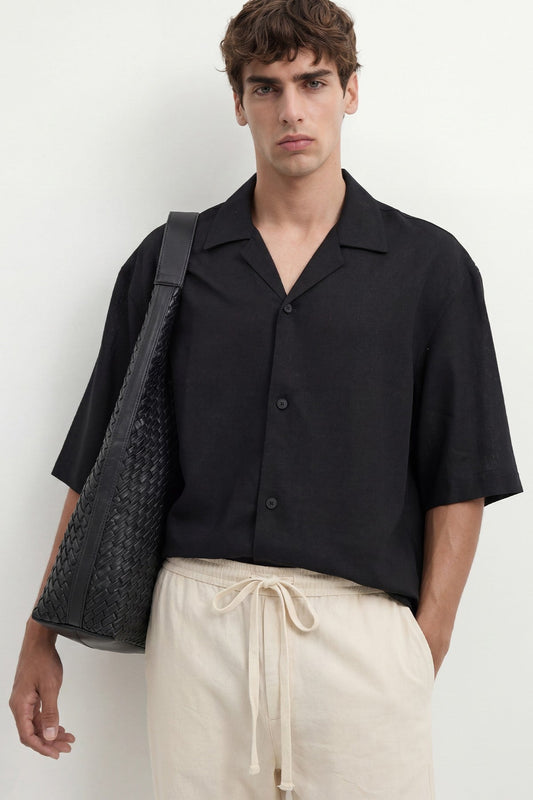 Men's Linen-Blend Shirt