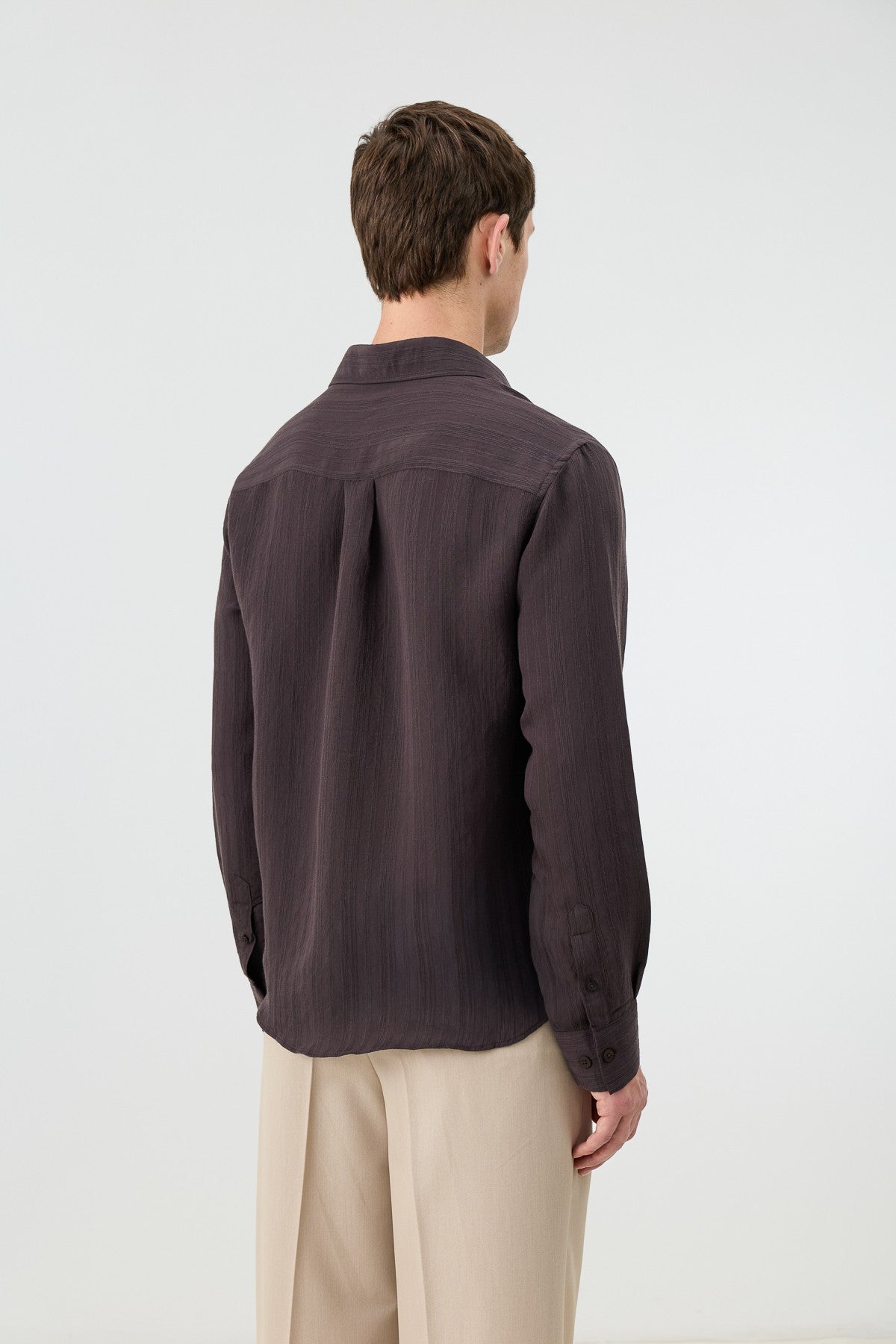 Men's Striped Shirt with Modal Blend