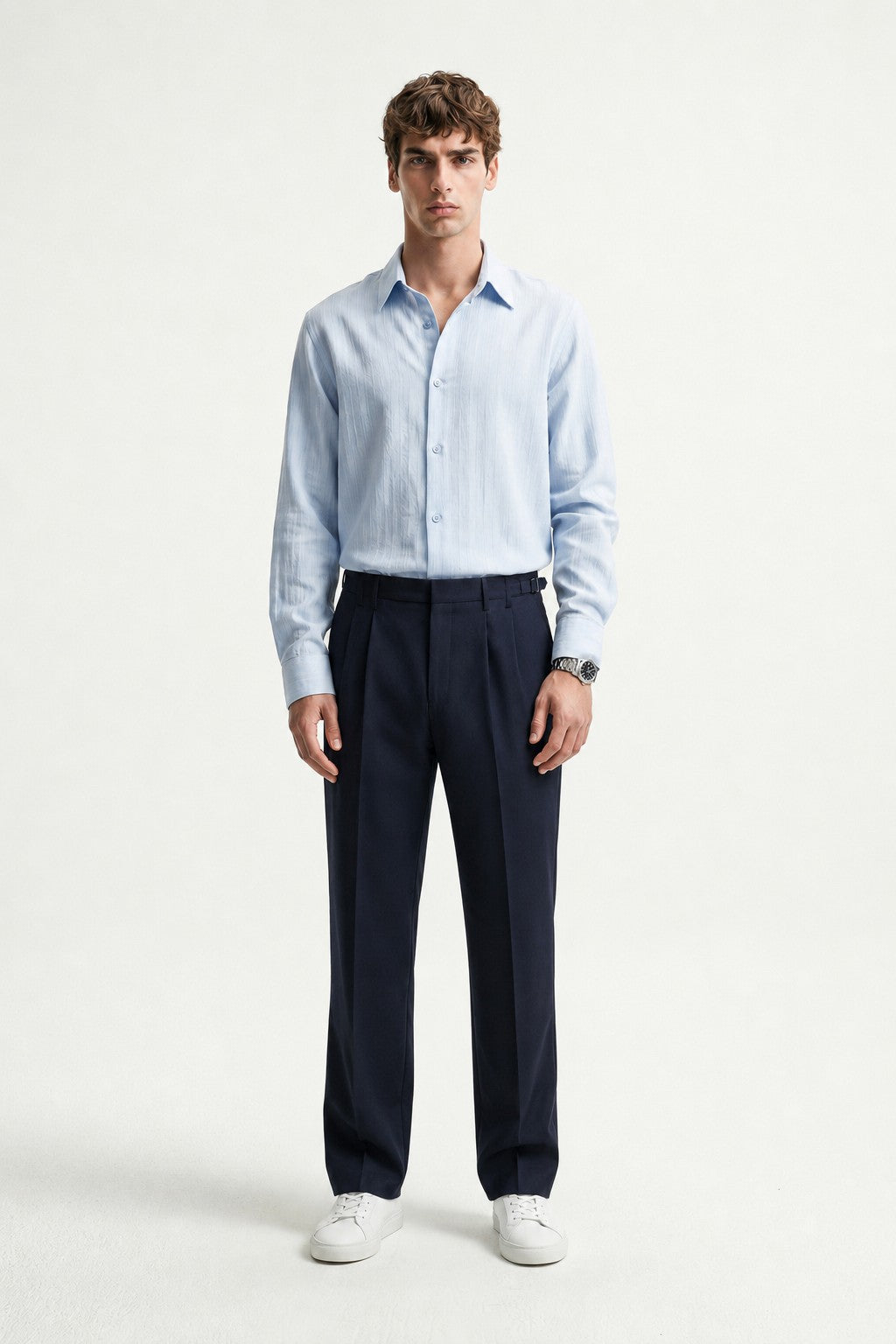 Men's Striped Shirt with Modal Blend