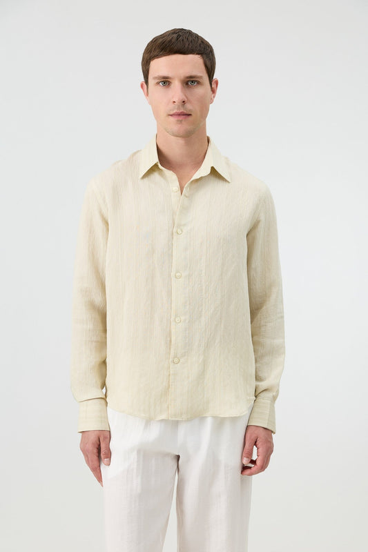 Men's Striped Shirt with Modal Blend
