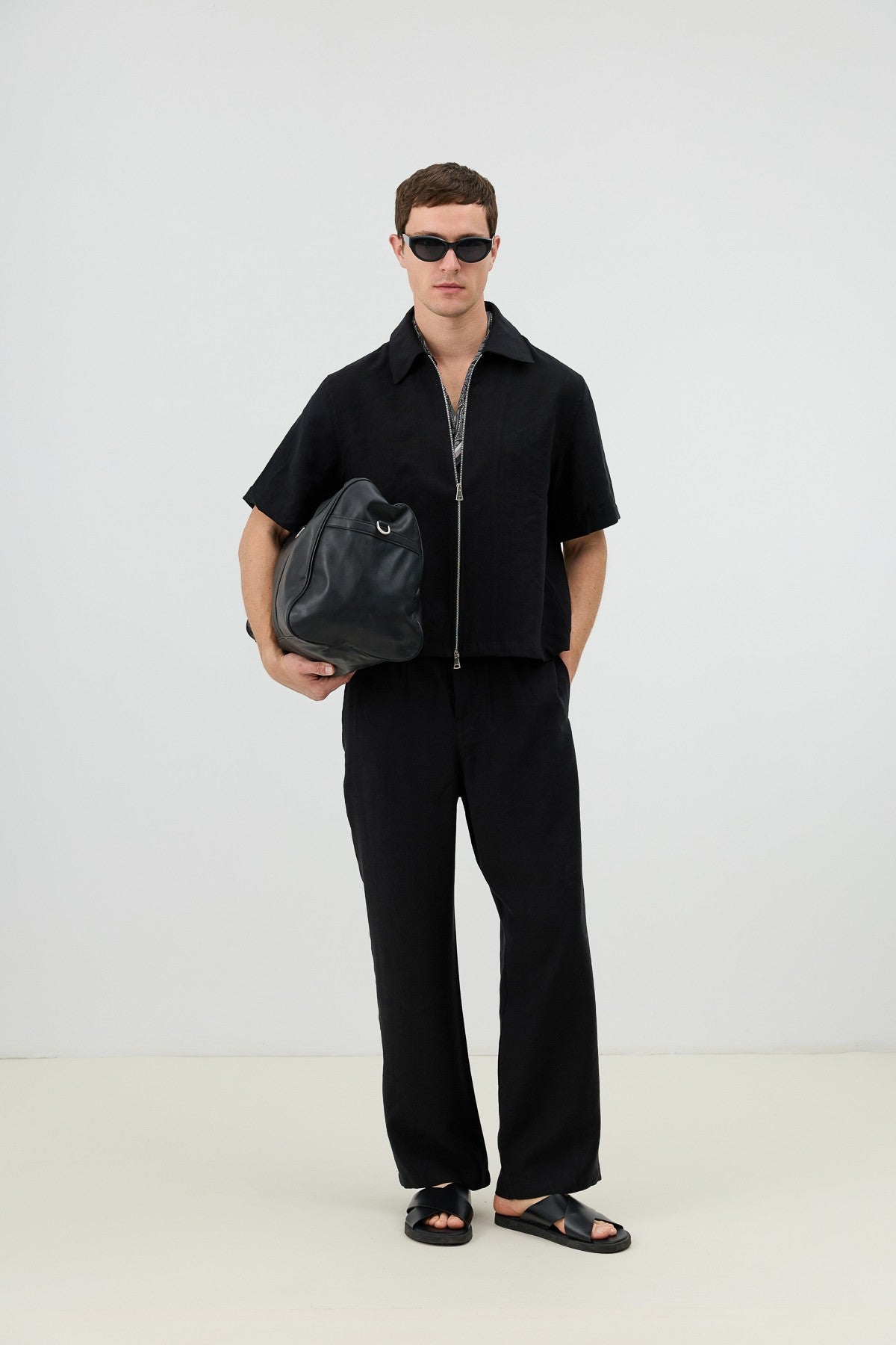 Antioch Men's Shirt with Zipper and Lyocell Blend