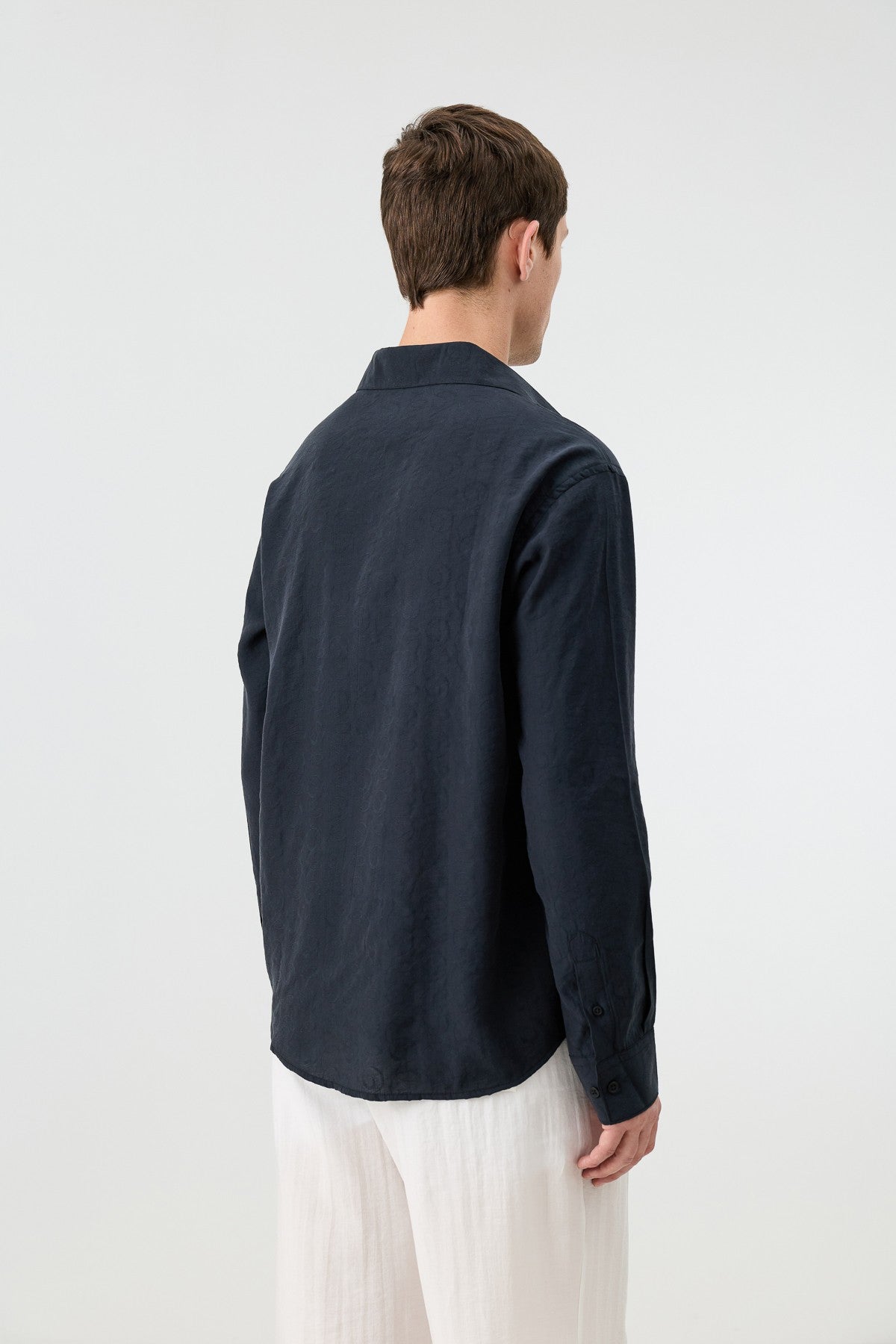 Antioch Men's Patterned Shirt with Modal Blend