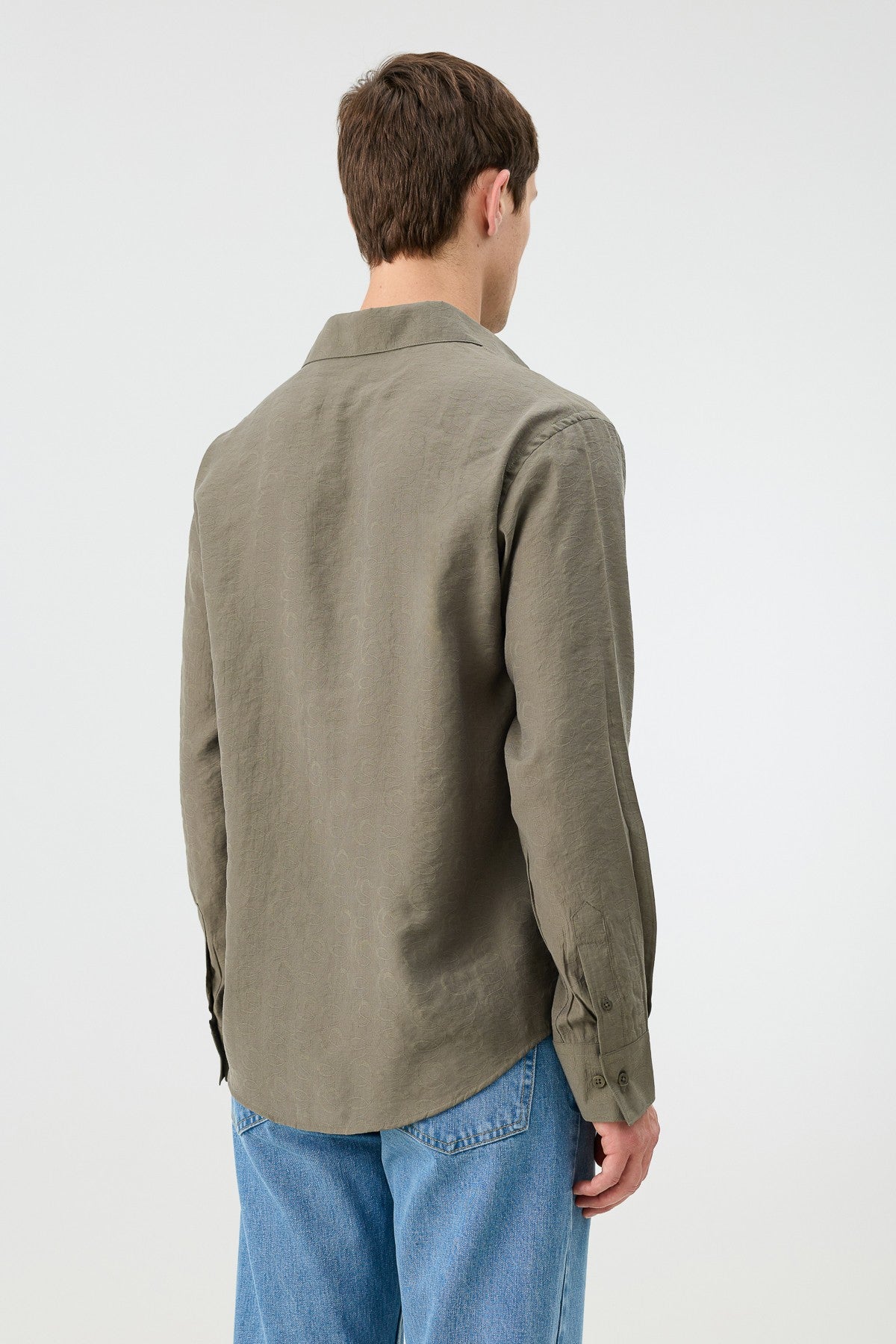 Antioch Men's Patterned Shirt with Modal Blend