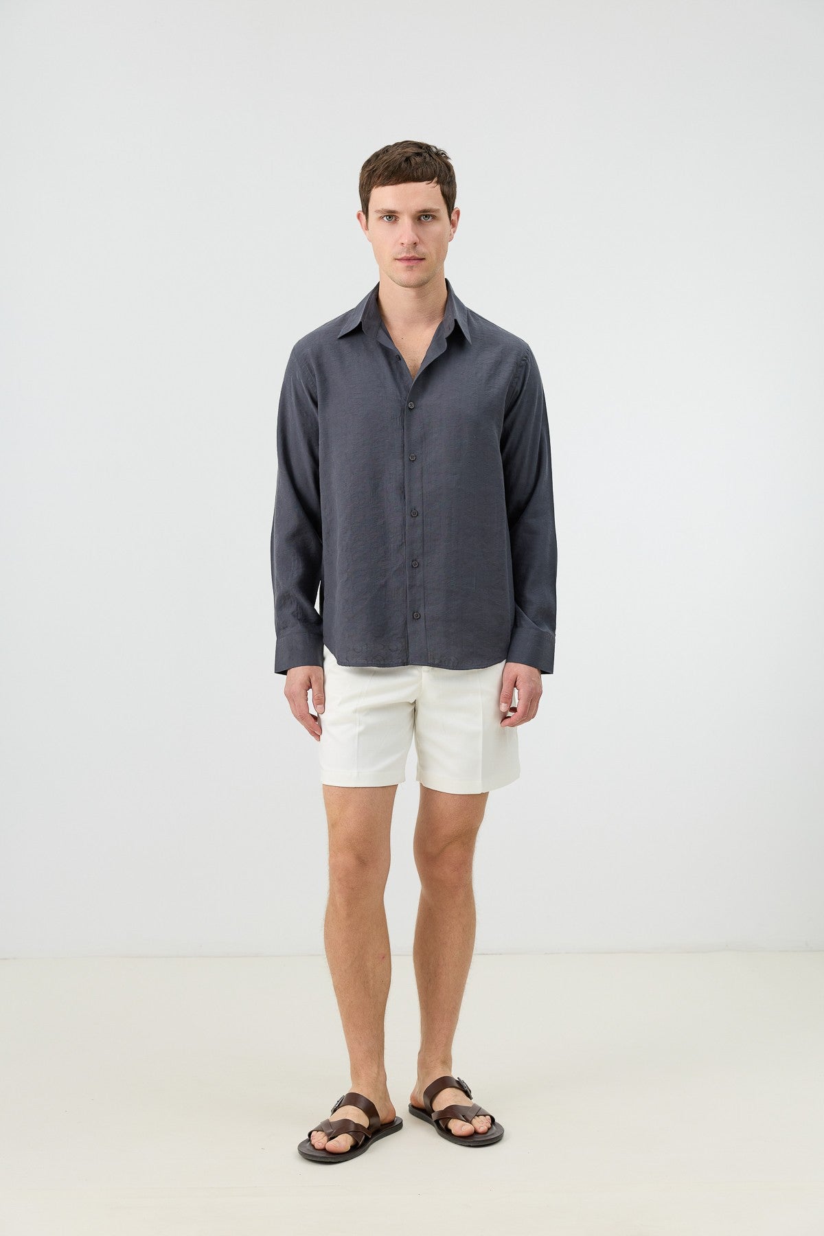 Antioch Men's Patterned Shirt with Modal Blend