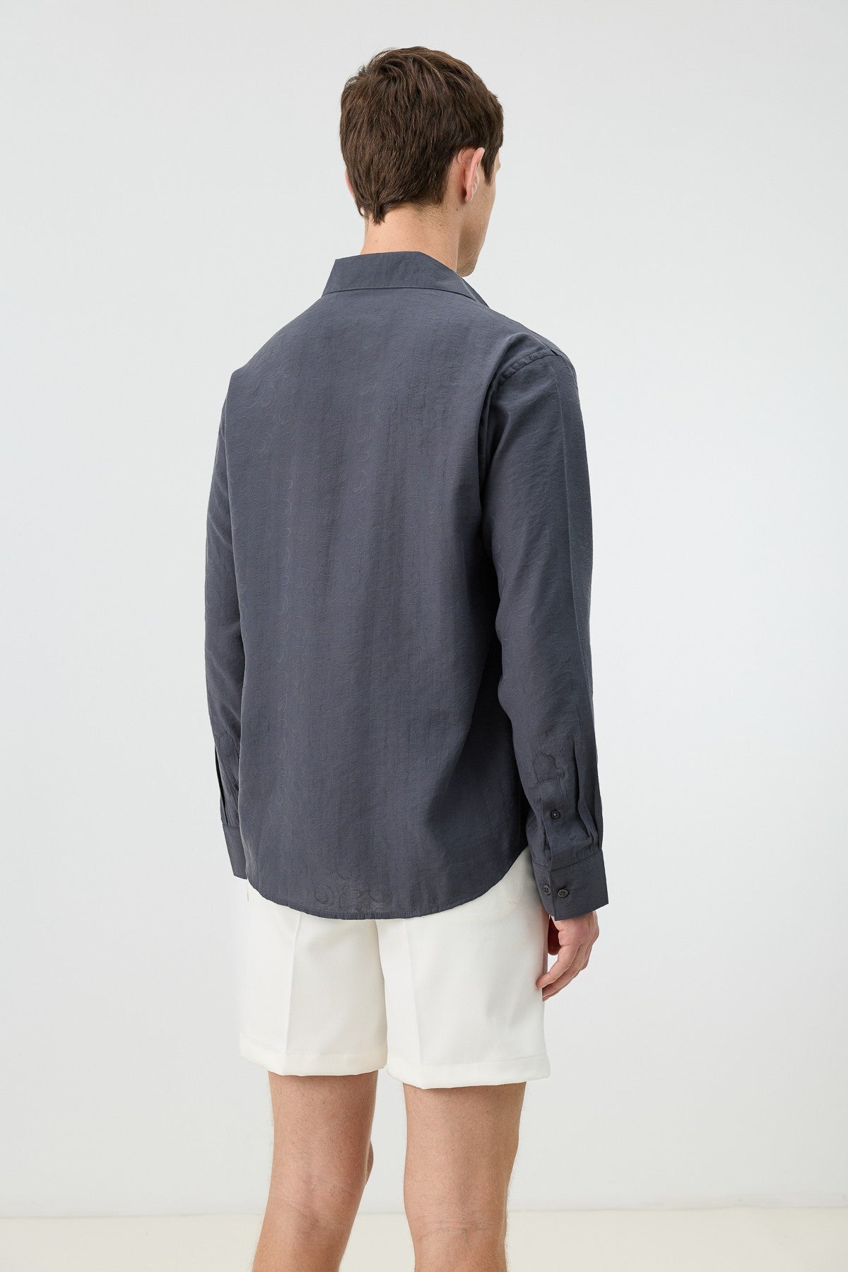 Antioch Men's Patterned Shirt with Modal Blend