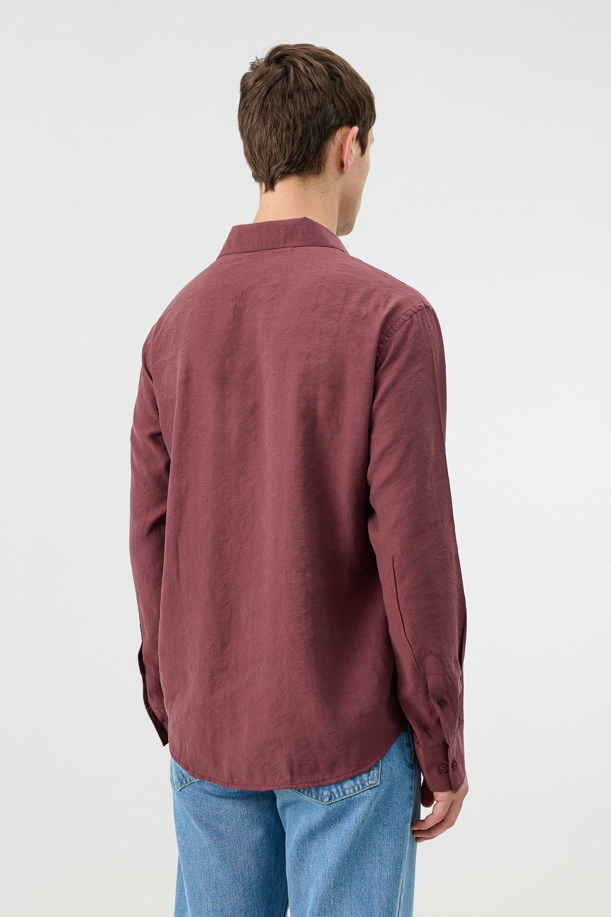 Antioch Men's Patterned Shirt with Modal Blend