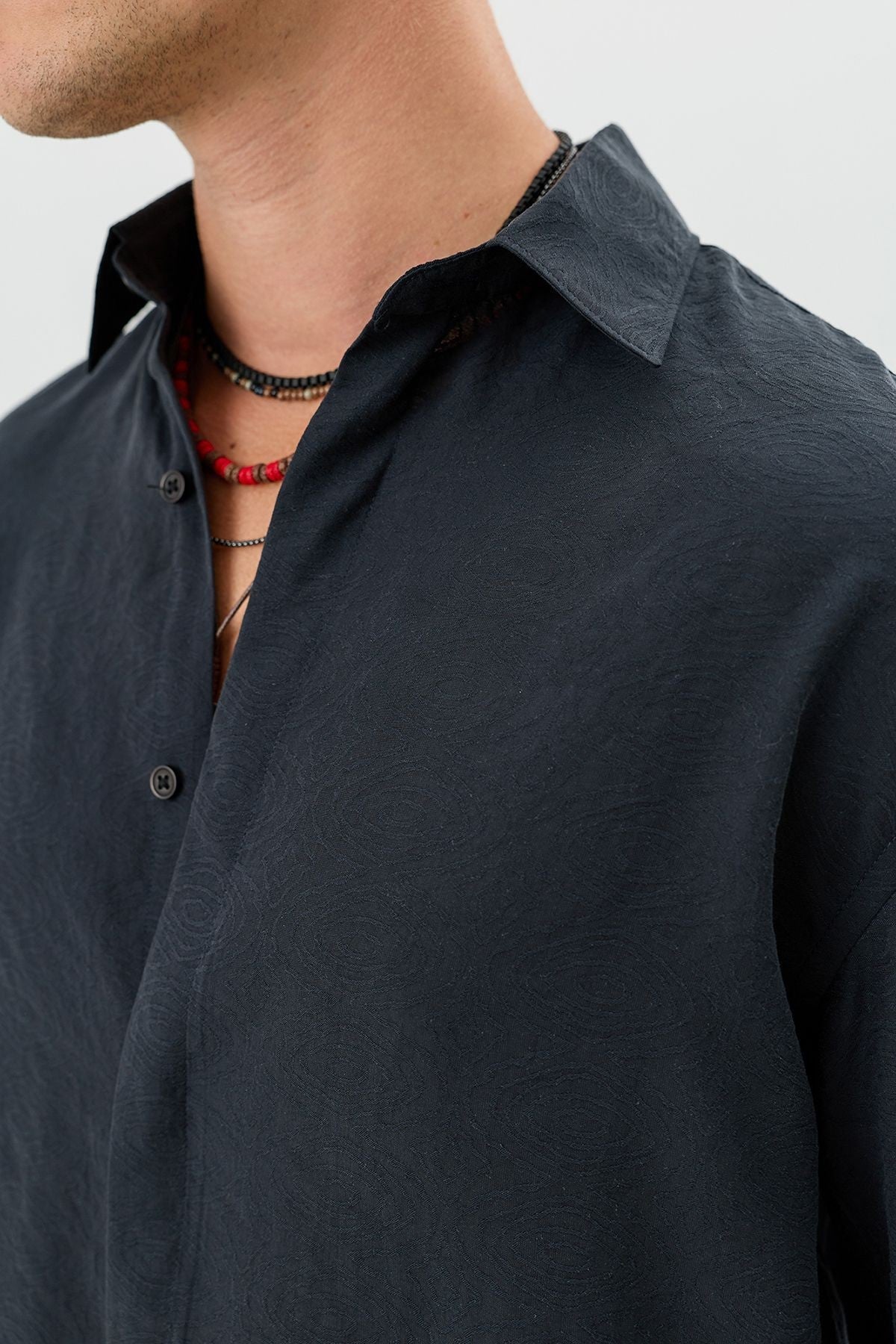 Men's Crop-Fit Shirt with Modal Blend