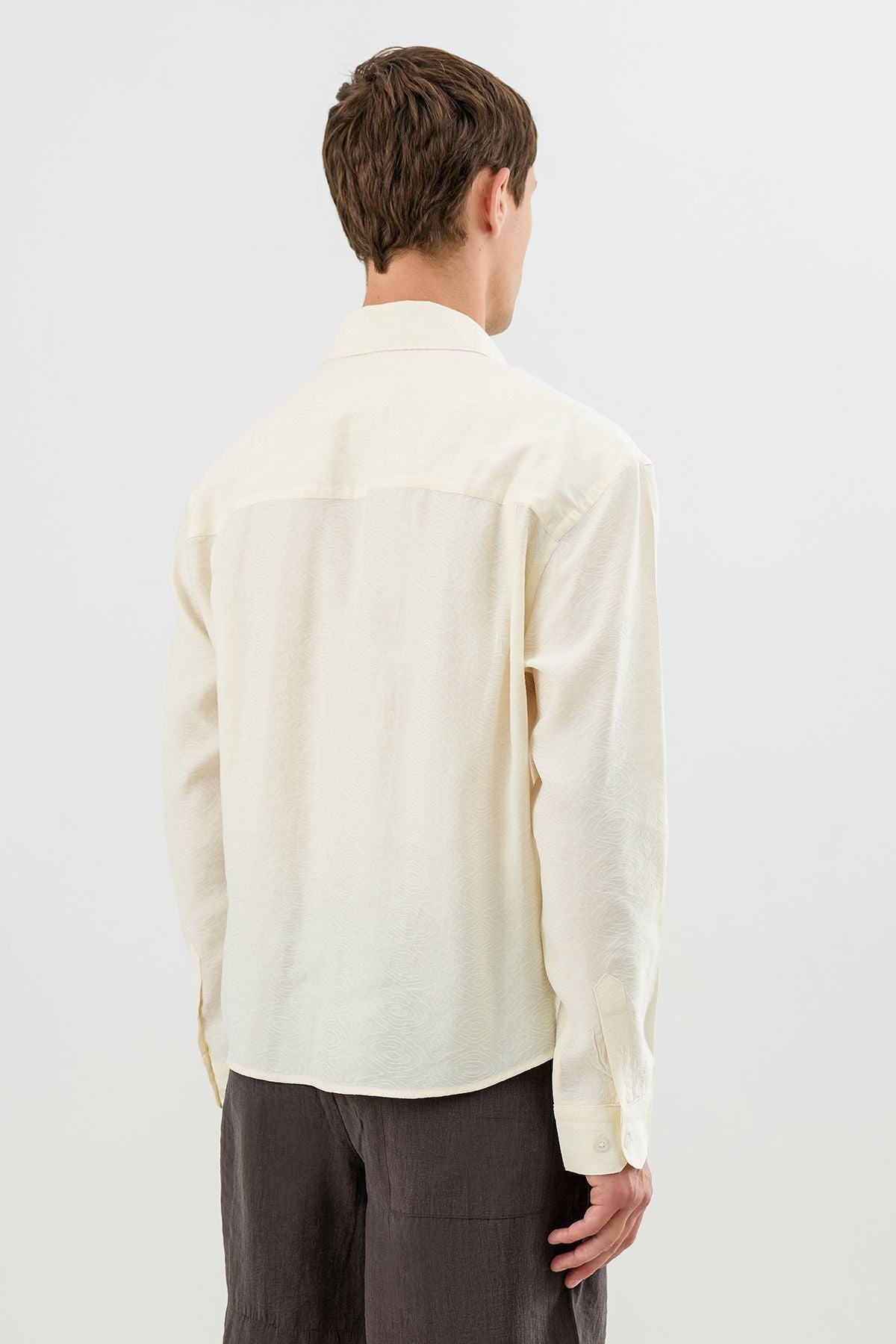 Men's Crop-Fit Shirt with Modal Blend