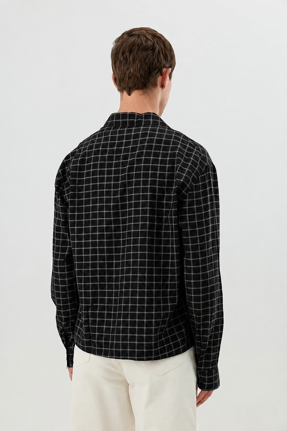 Boxy Fit Checkered Shirt
