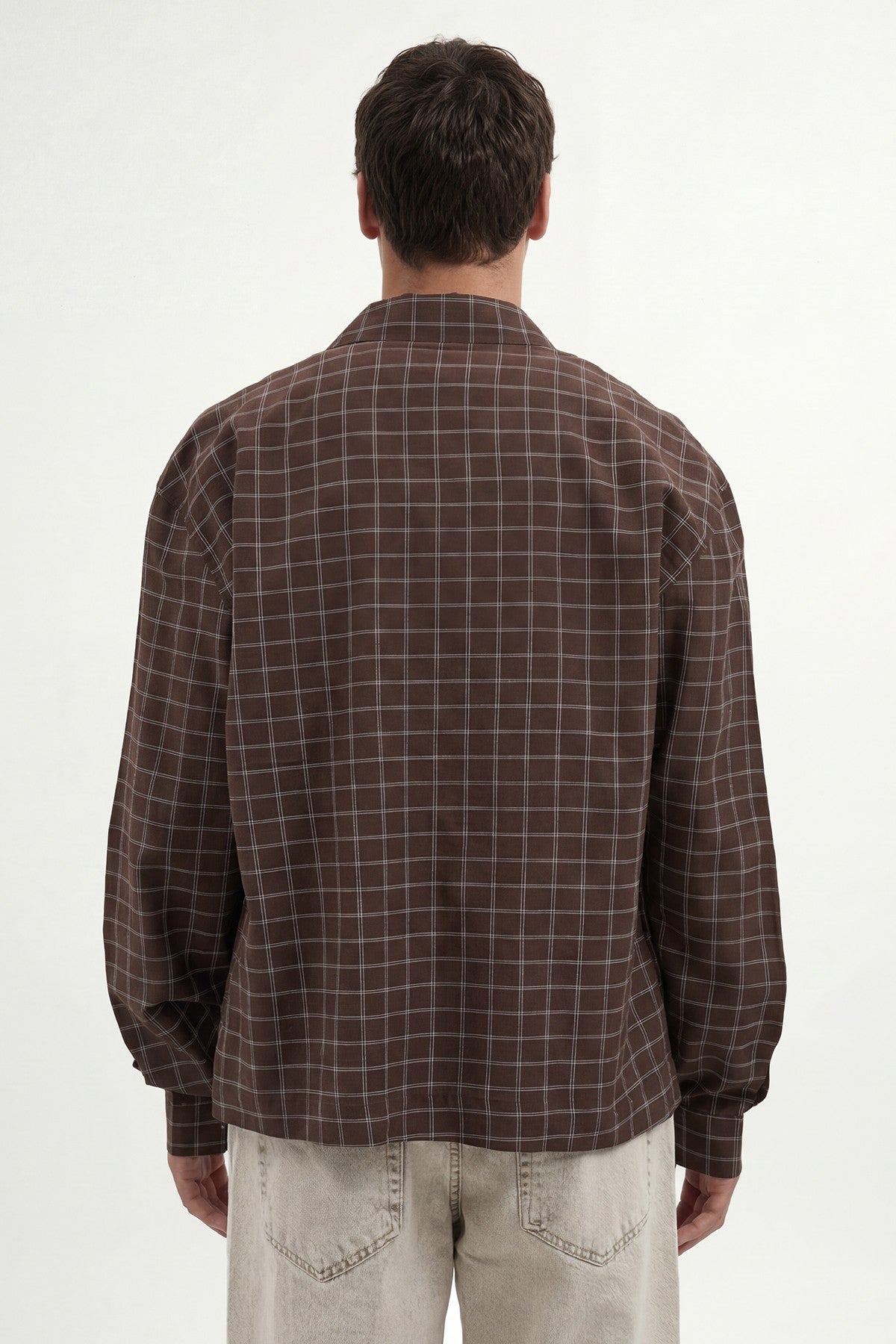 Boxy Fit Checkered Shirt