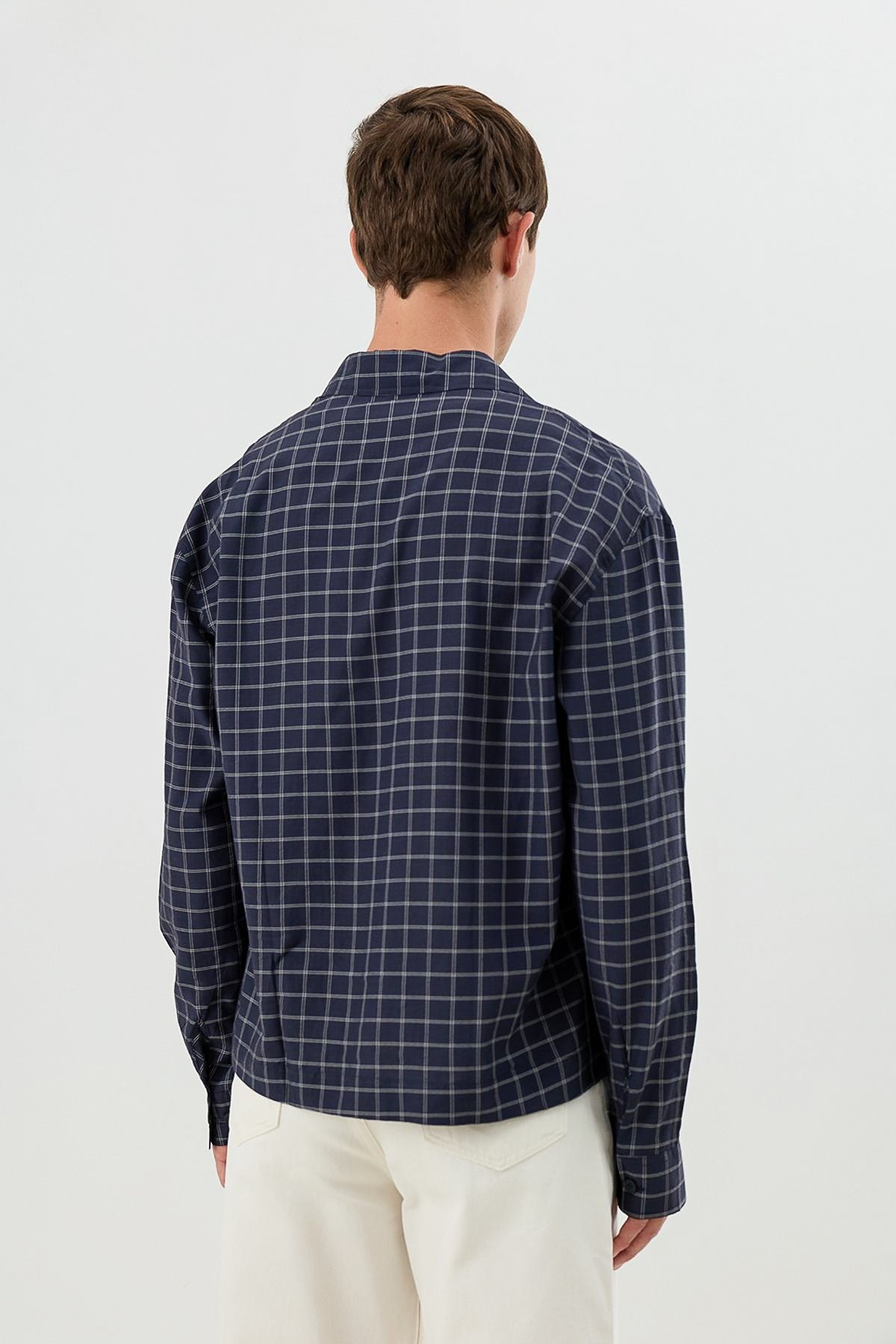 Boxy Fit Checkered Shirt