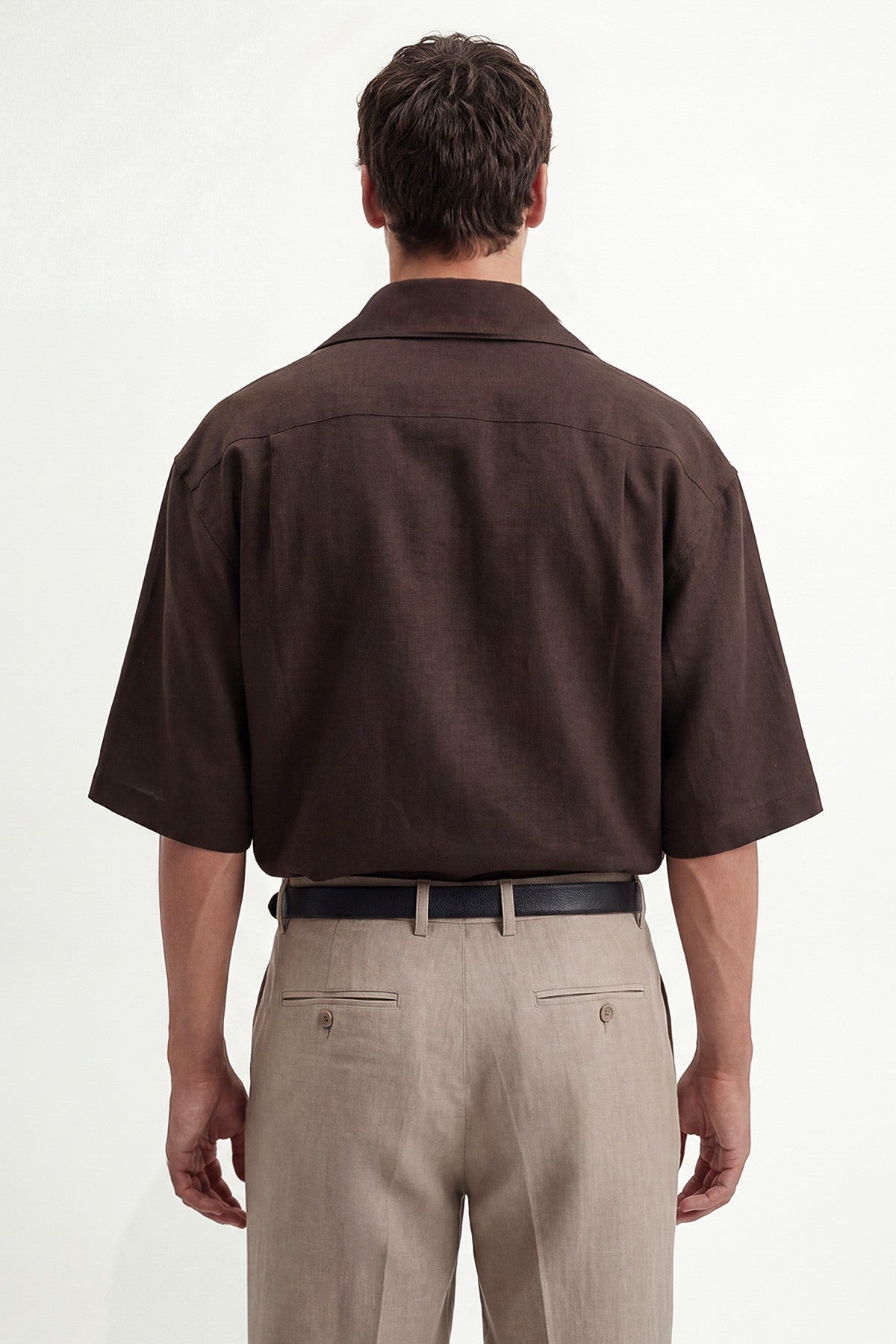 Striped Linen-Blend Shirt