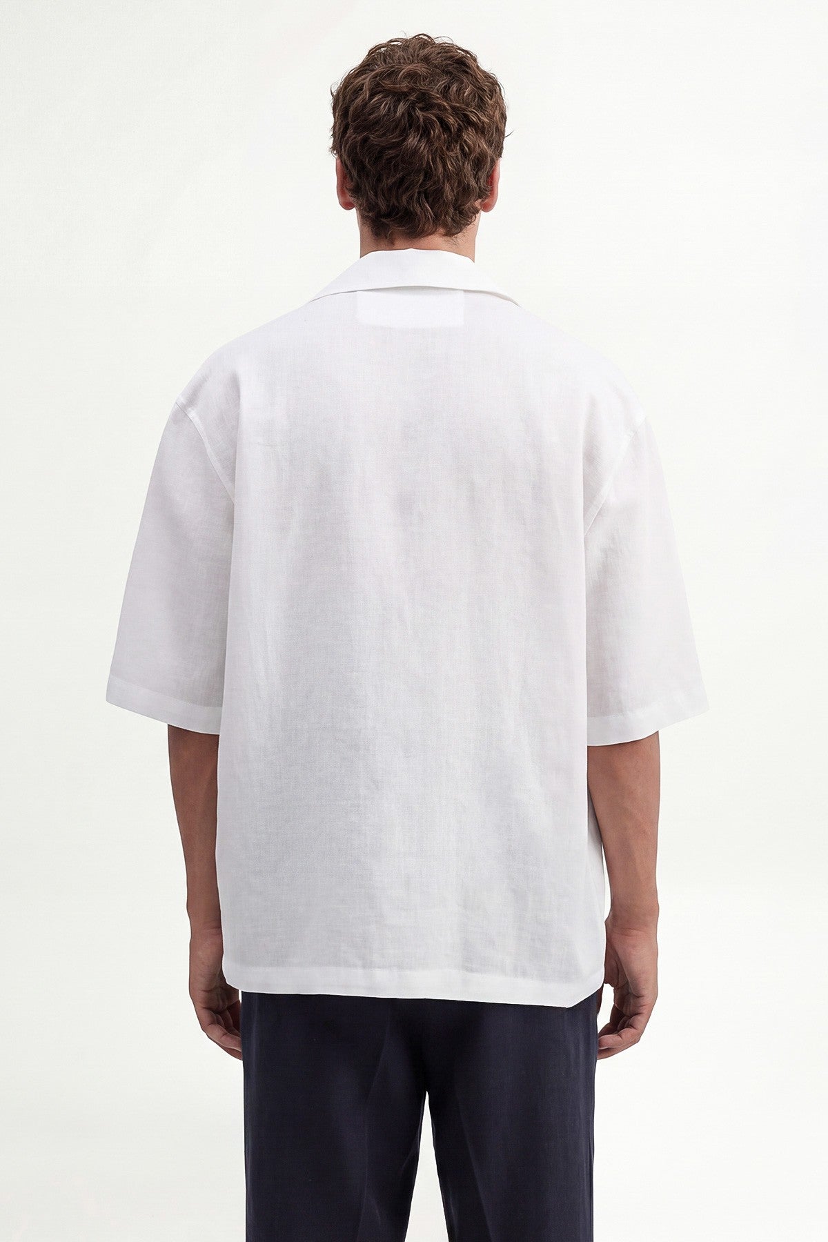 Striped Linen-Blend Shirt