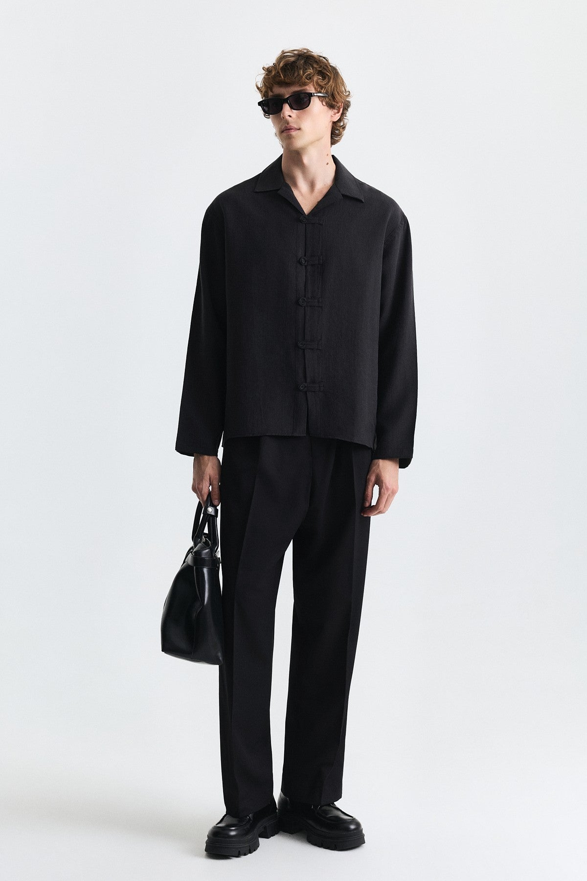 Embellished Button Relaxed Shirt