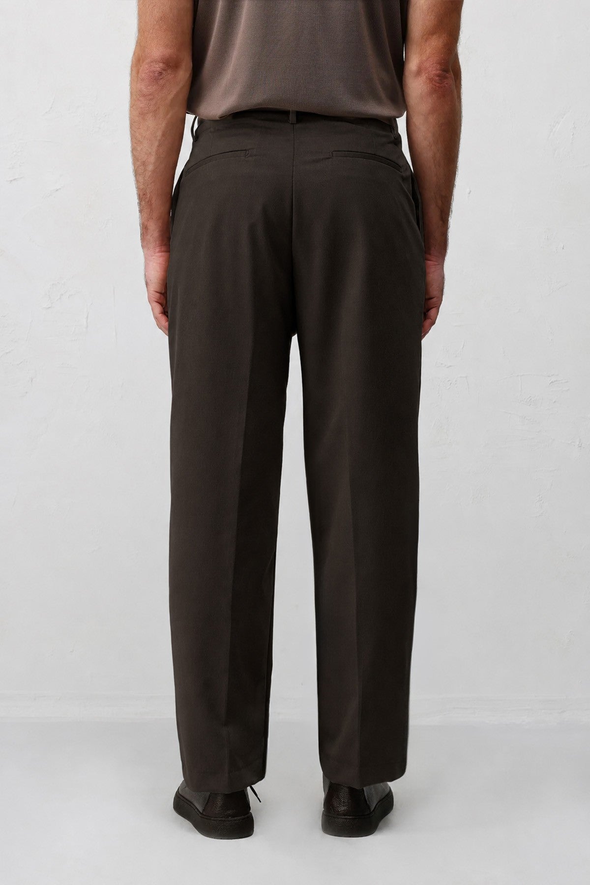 Relaxed-Fit Pleated Men's Pants