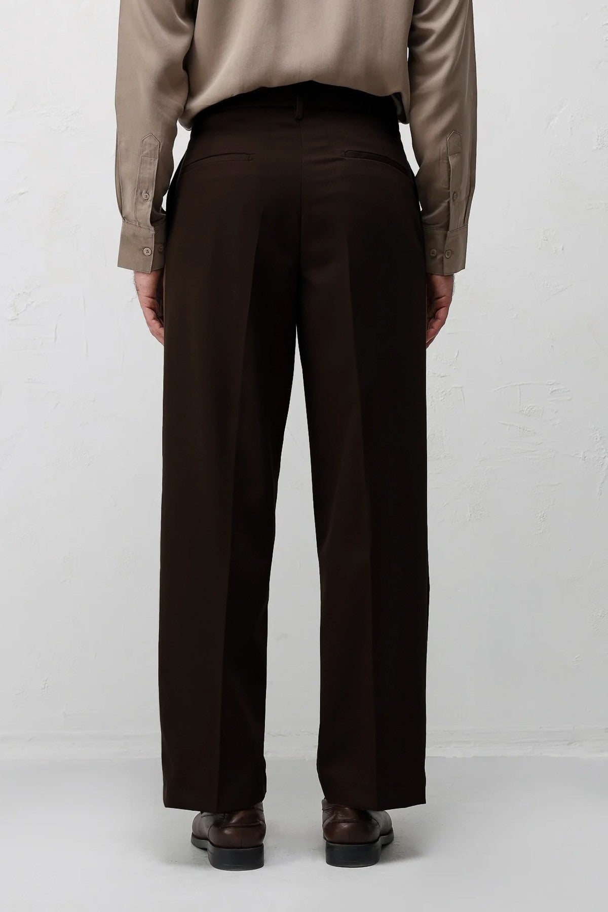 Relaxed-Fit Pleated Men's Pants