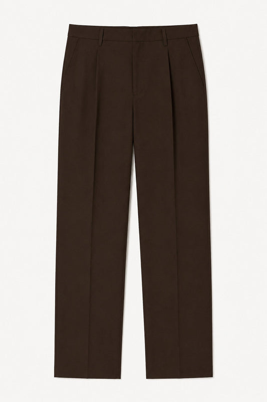 Relaxed-Fit Pleated Men's Pants