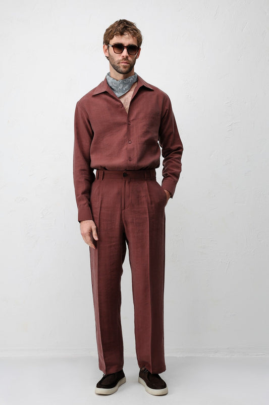 Antioch Lyocell Relaxed-Fit Pleated Men's Pants