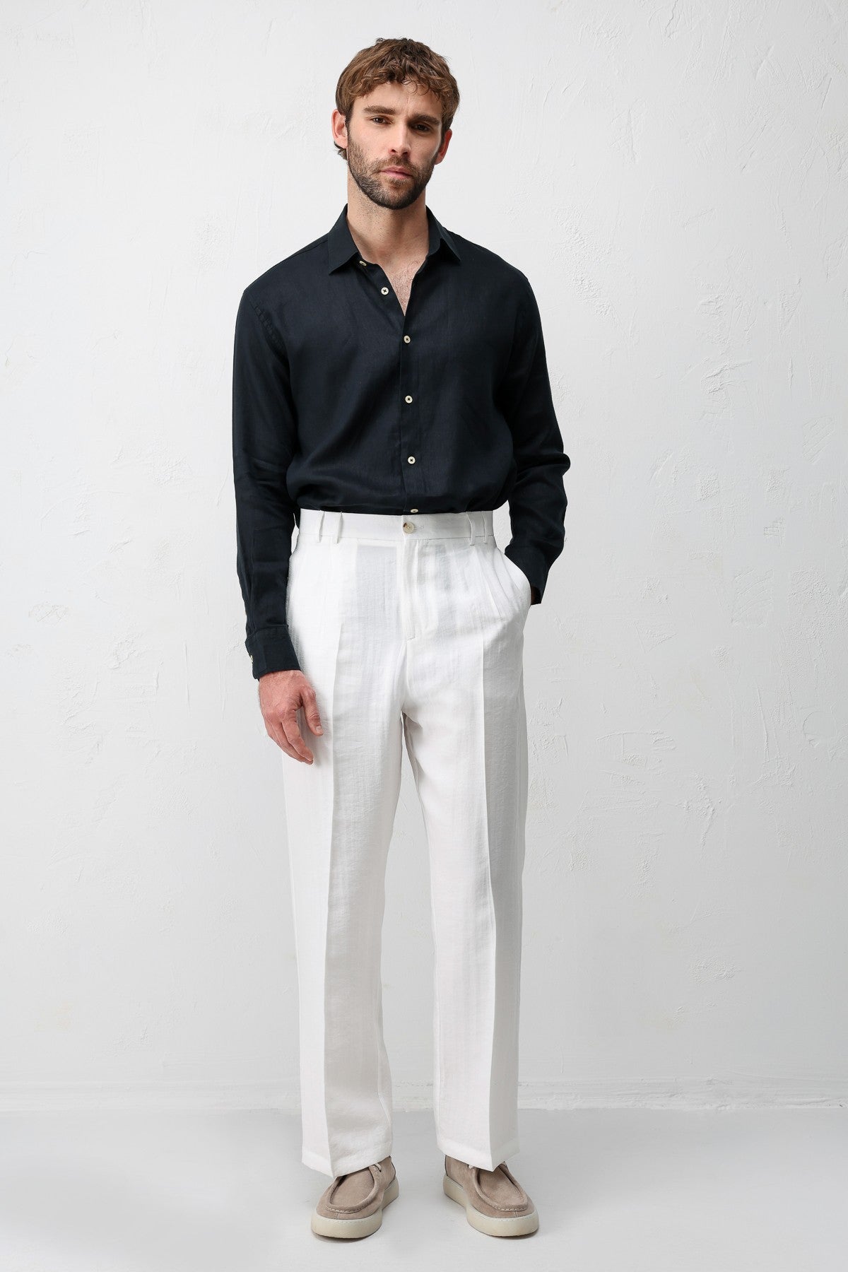 Antioch Lyocell Relaxed-Fit Pleated Men's Pants