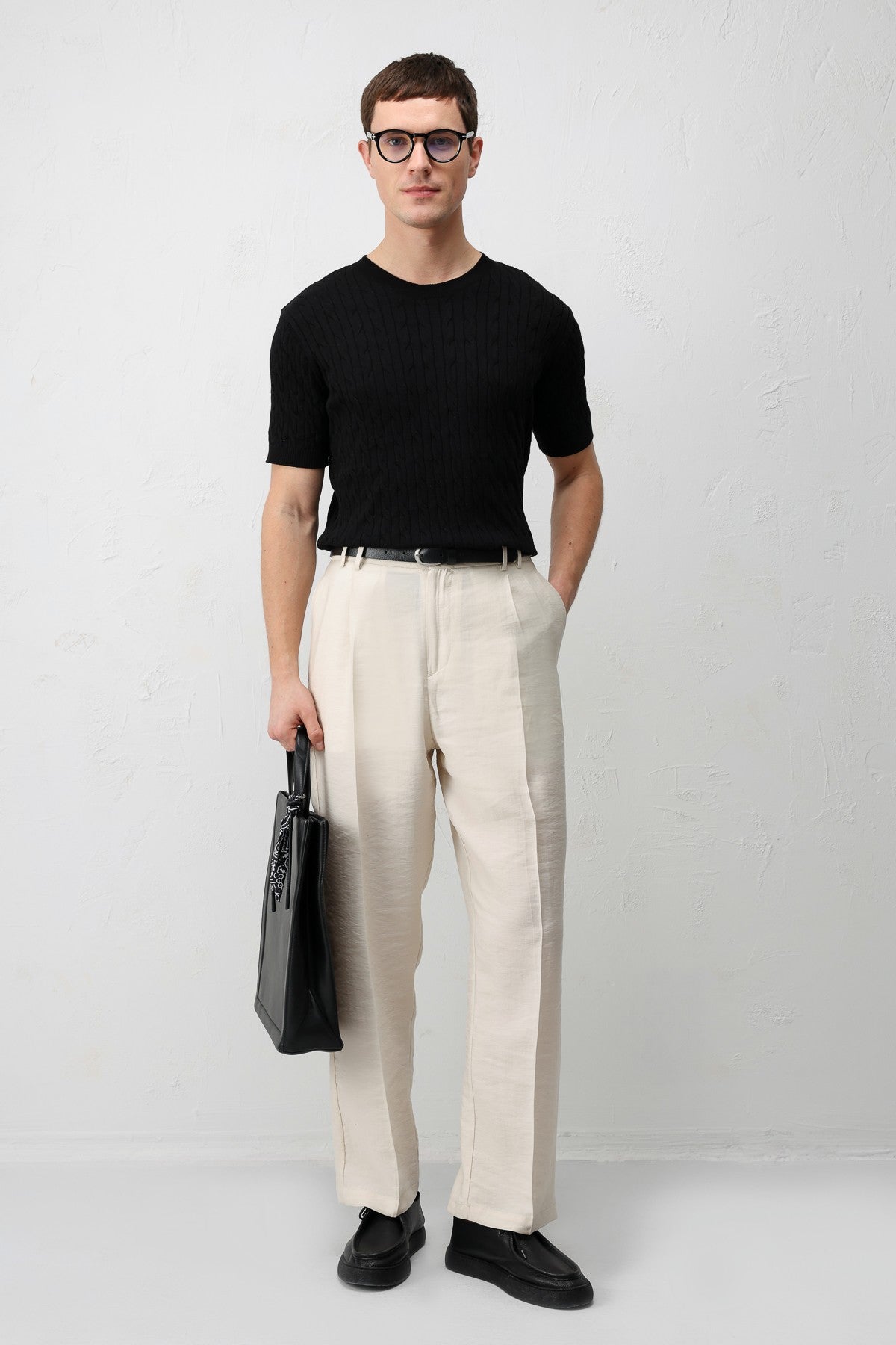 Antioch Lyocell Relaxed-Fit Pleated Men's Pants