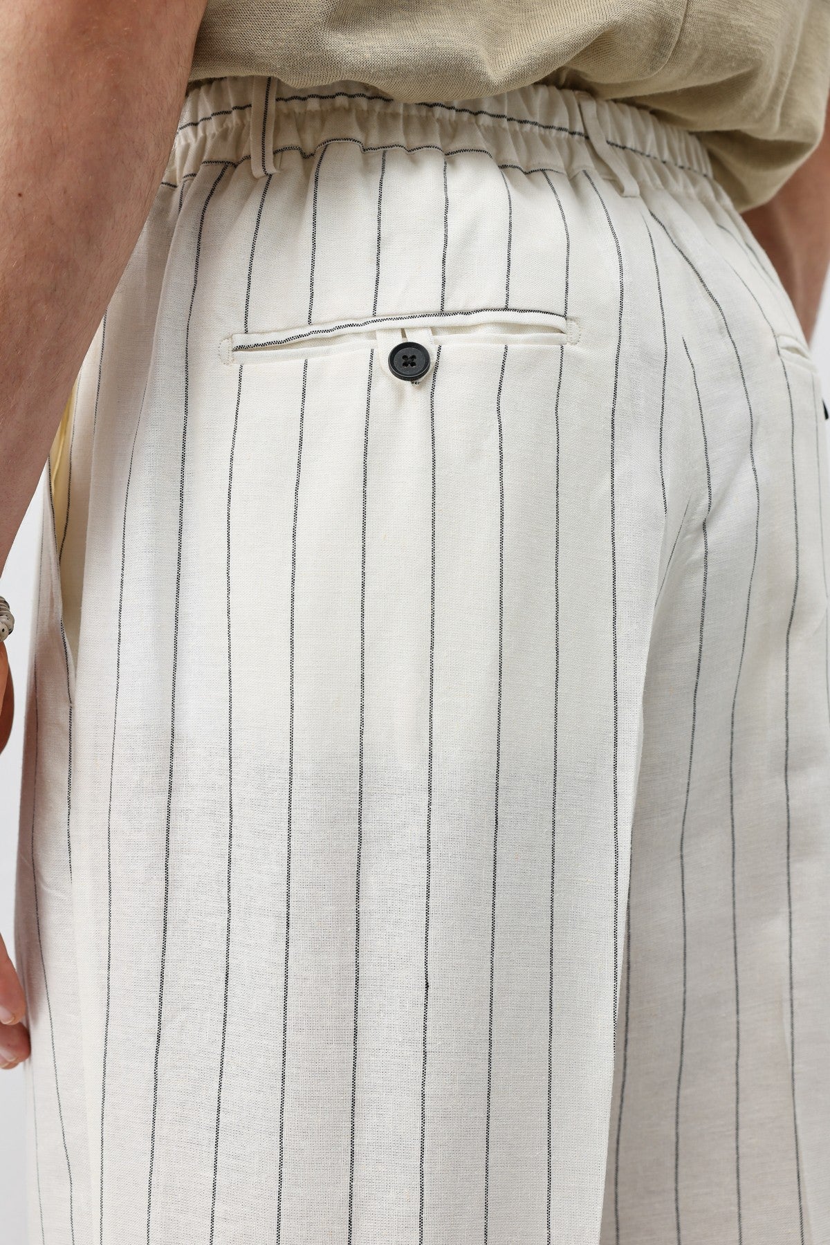 Antioch Linen-Blend Striped Men's Pants