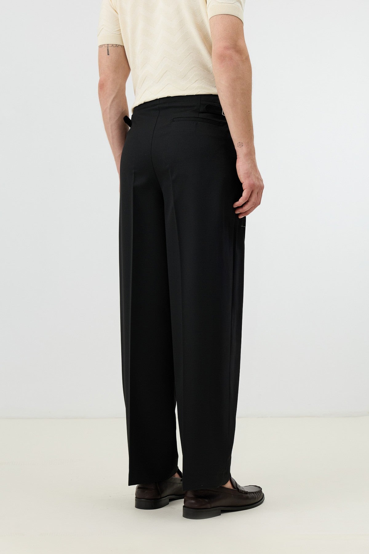 Antioch Men's Pants with Double-Pleated Cuff Detail