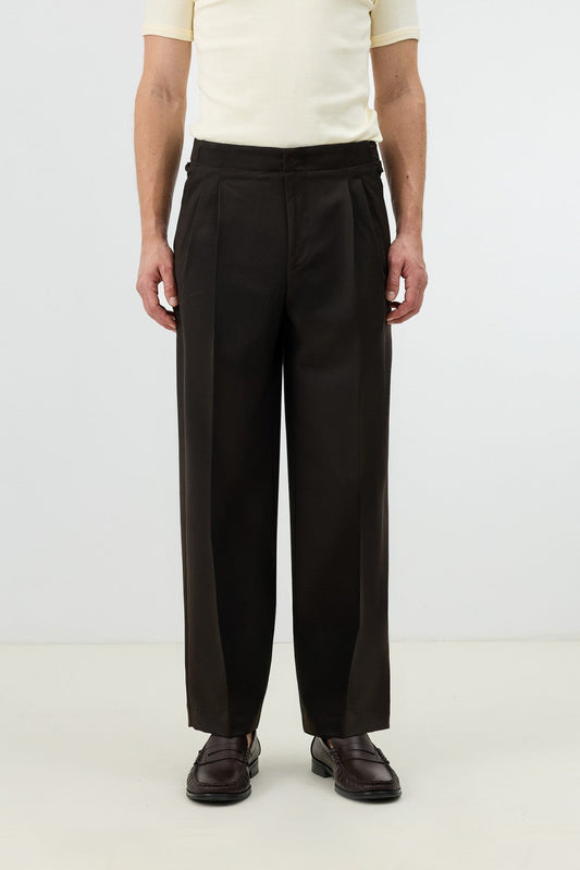 Antioch Men's Pants with Double-Pleated Cuff Detail