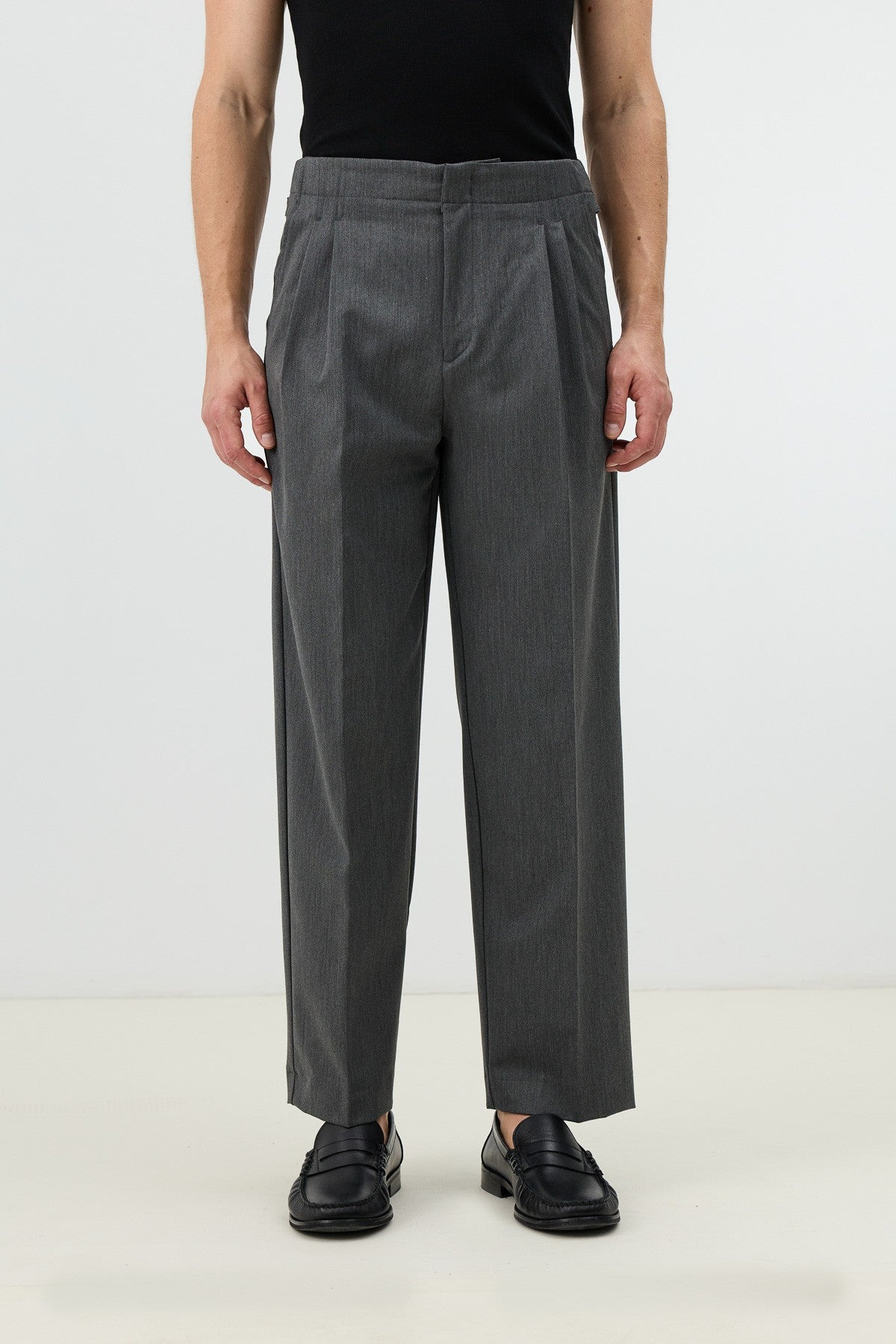 Antioch Men's Pants with Double-Pleated Cuff Detail