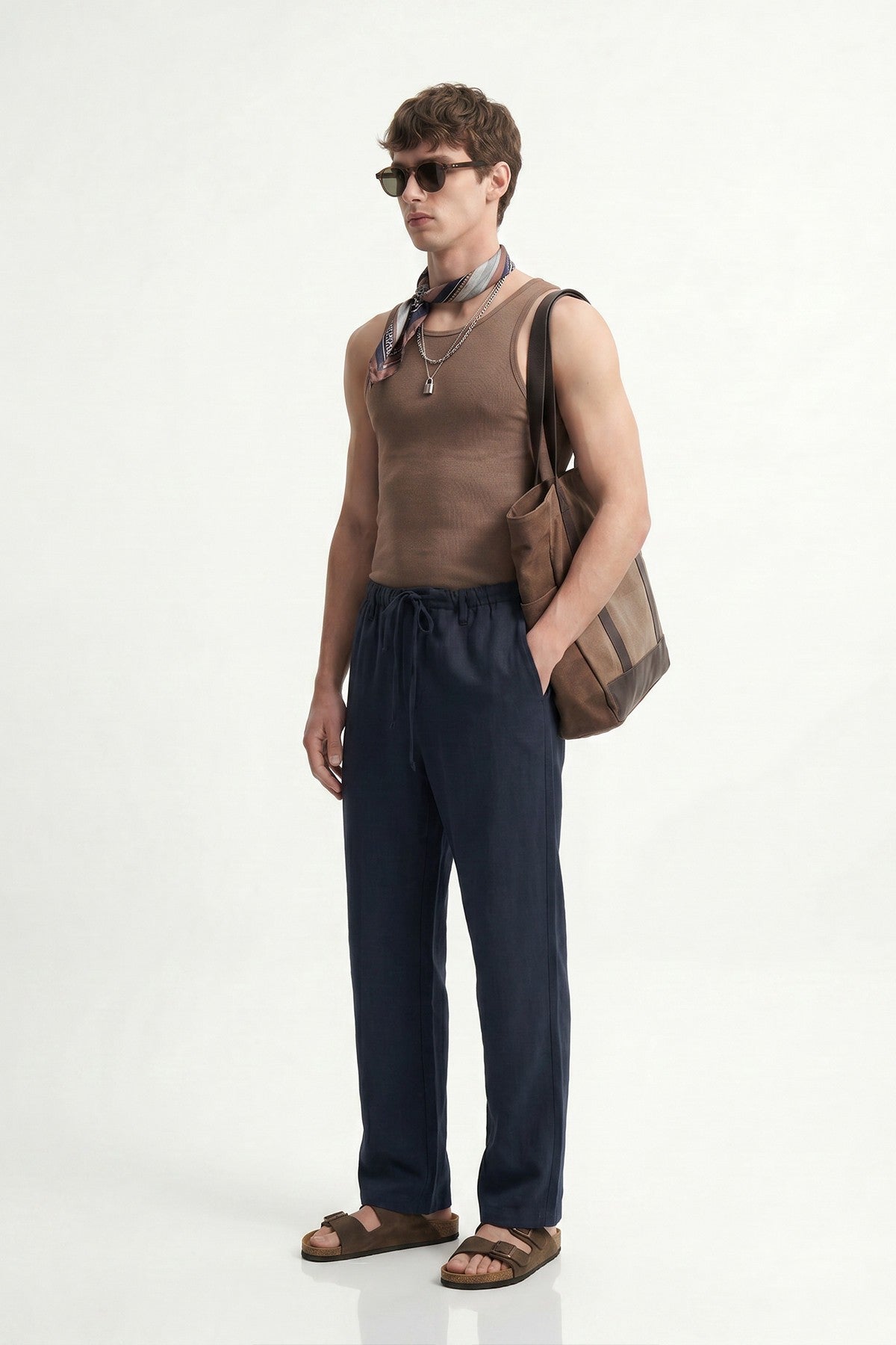 Antioch Linen-Blend Relaxed-Fit Men's Pants