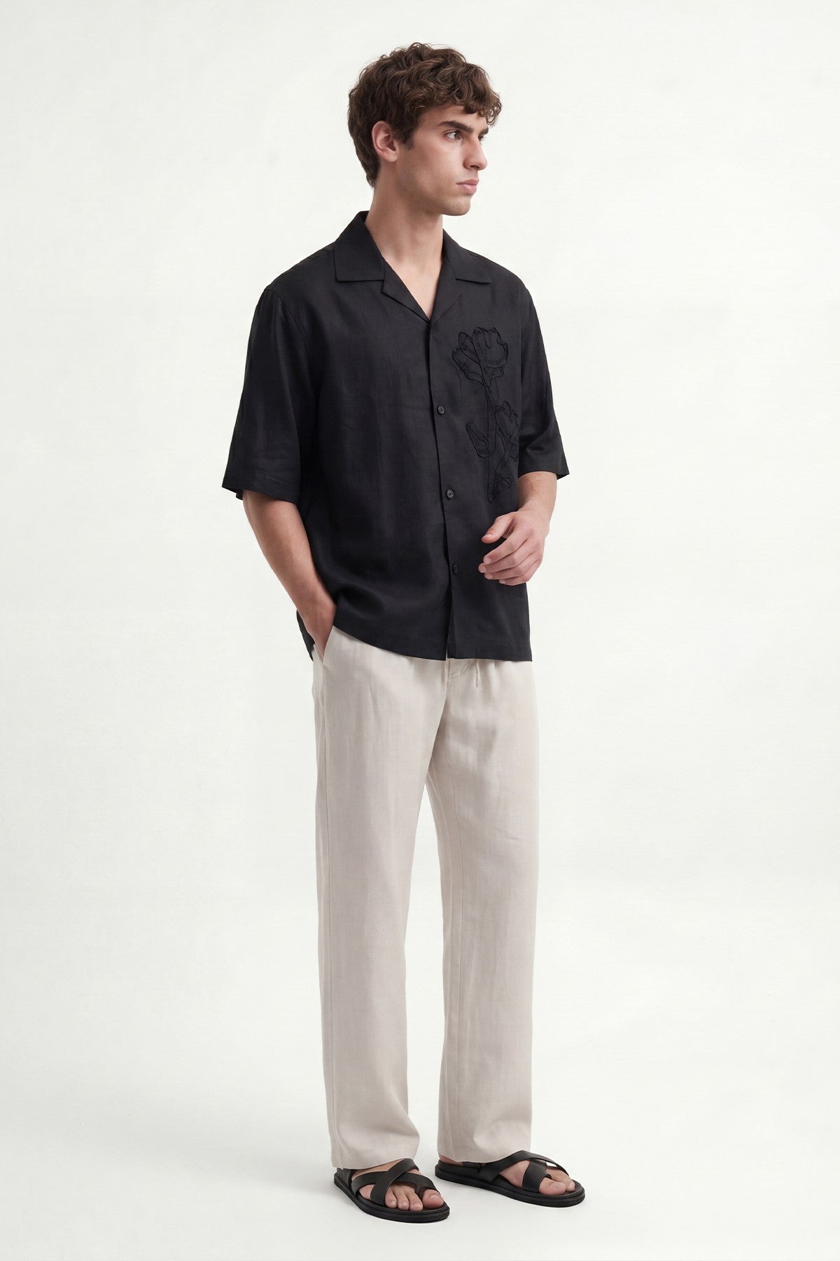 Antioch Linen-Blend Relaxed-Fit Men's Pants