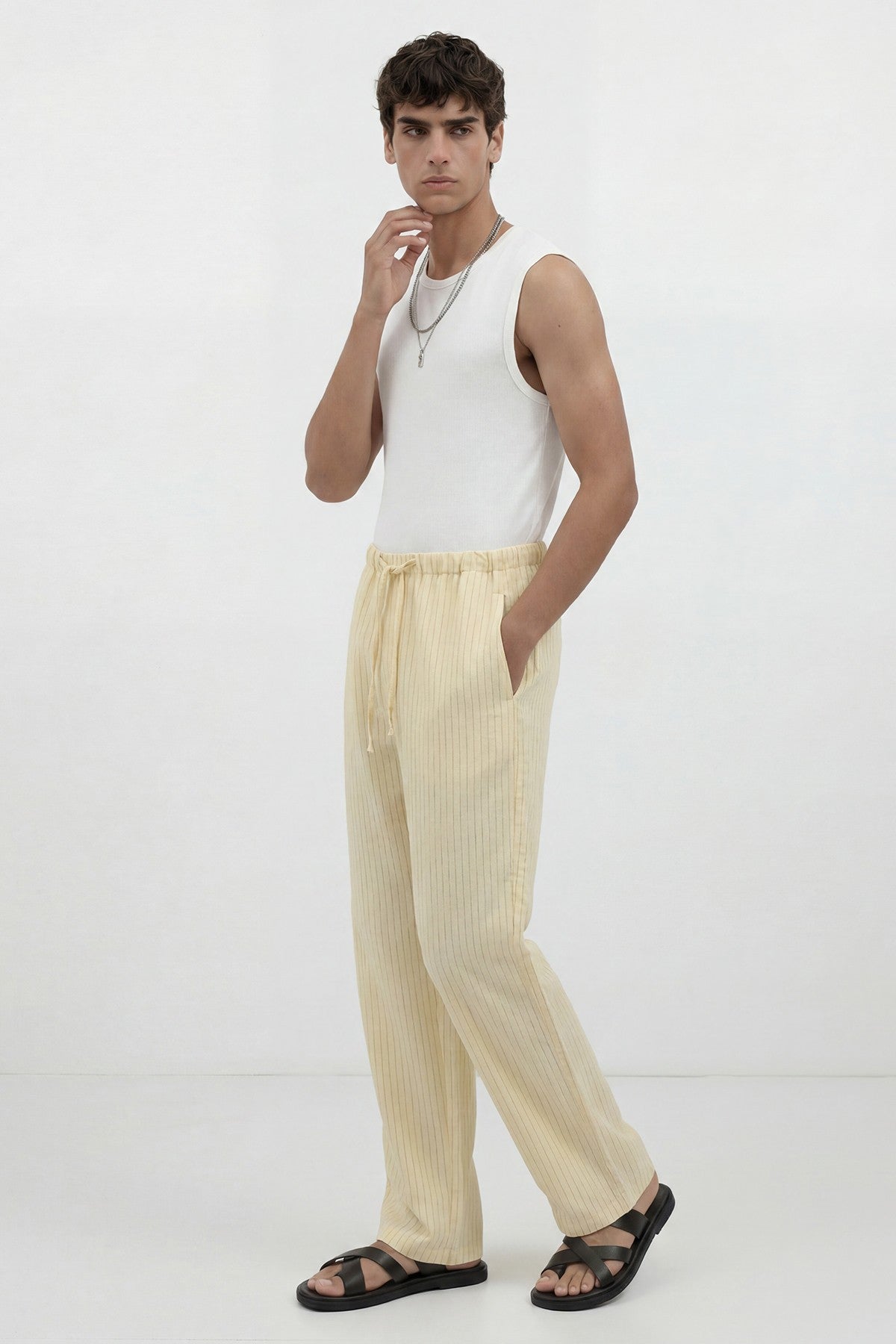 Antioch Men's Striped Pants with Modal Blend
