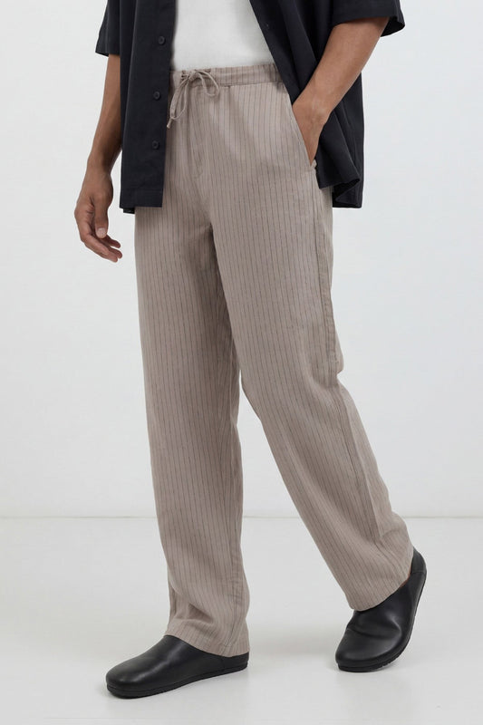 Antioch Men's Striped Pants with Modal Blend