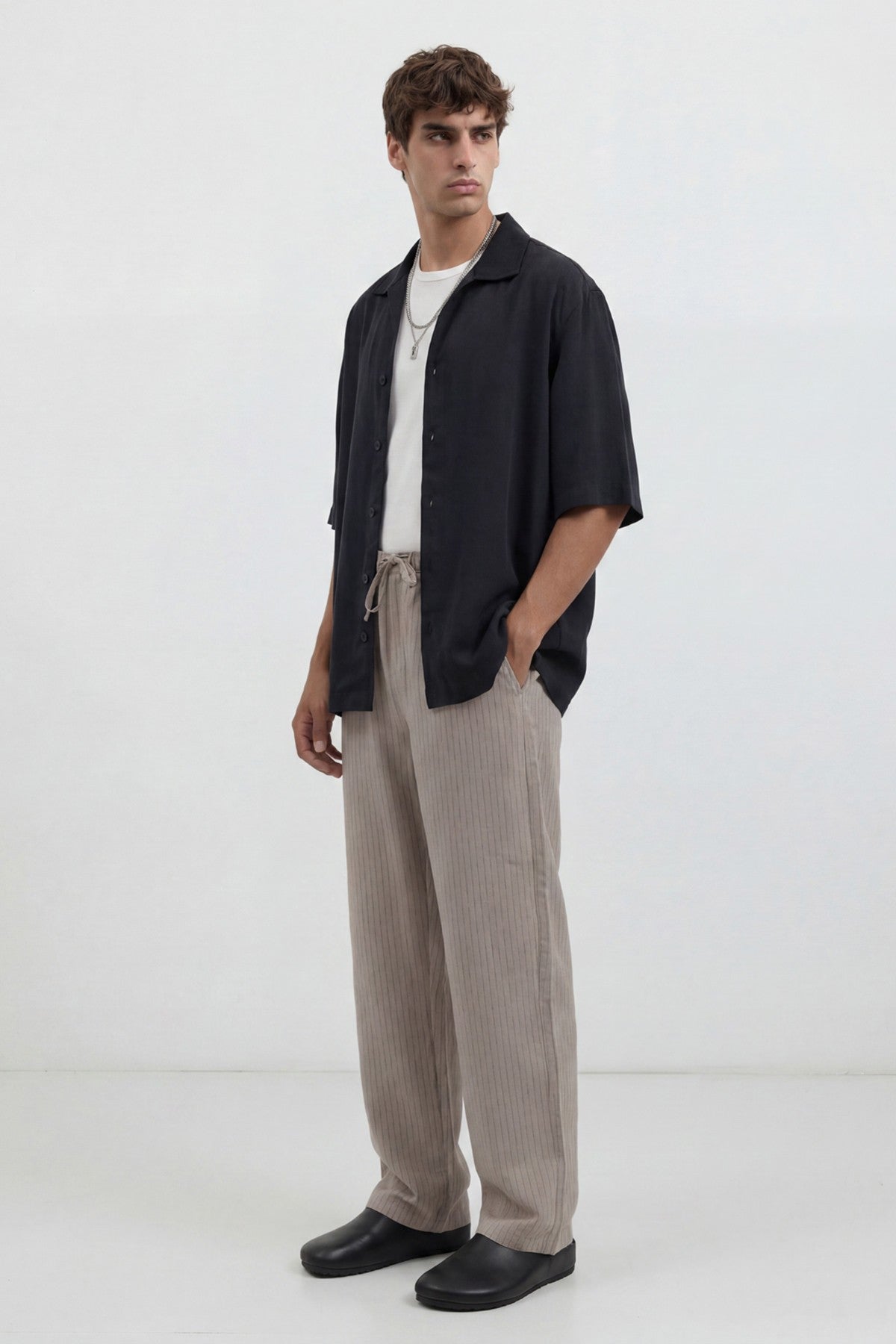 Antioch Men's Striped Pants with Modal Blend
