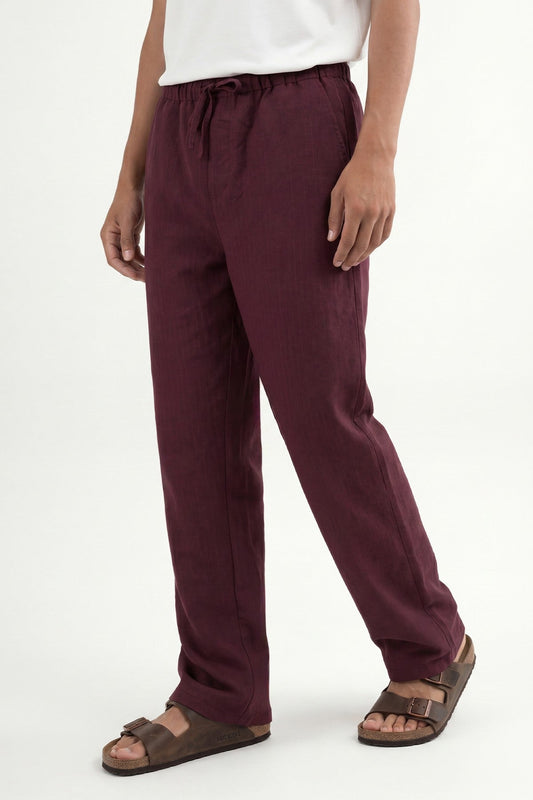 Men's Striped Pants with Modal Blend
