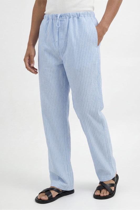 Men's Striped Pants with Modal Blend