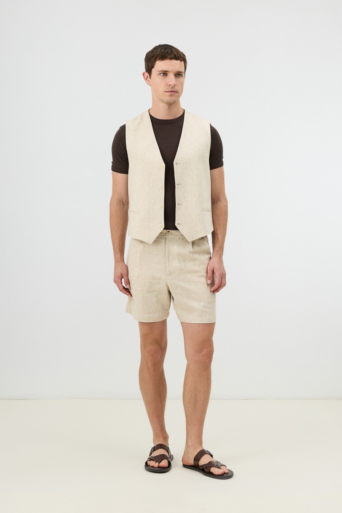 Antioch Men's Textured Linen-Blend Shorts