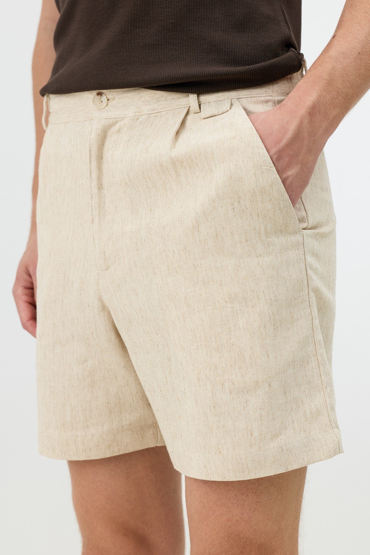 Antioch Men's Textured Linen-Blend Shorts