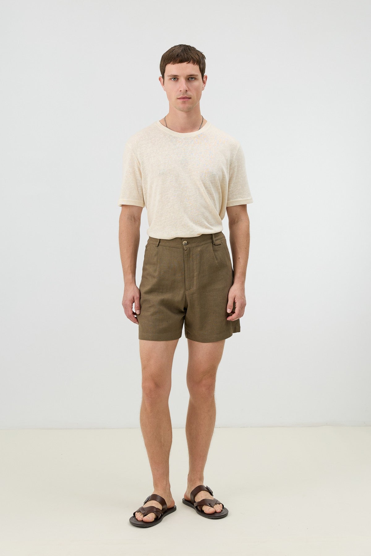 Antioch Men's Textured Linen-Blend Shorts