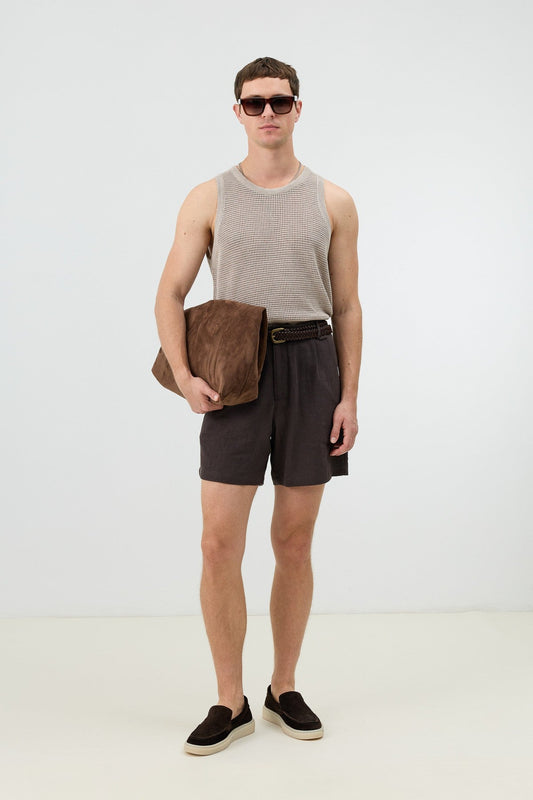 Antioch Men's Textured Linen-Blend Shorts