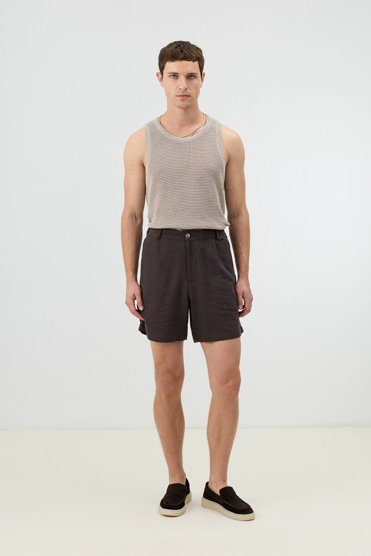 Antioch Men's Textured Linen-Blend Shorts