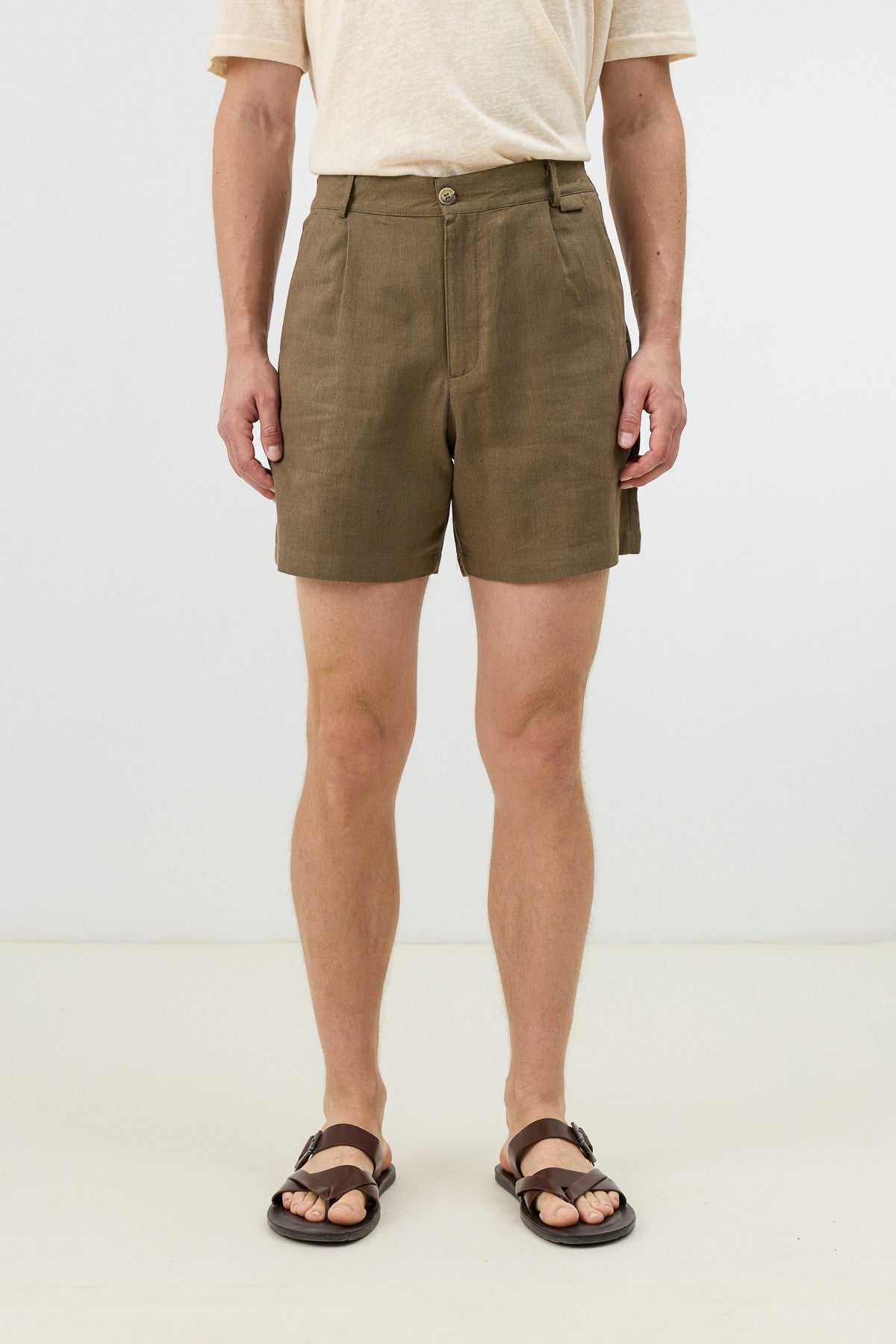 Antioch Men's Textured Linen-Blend Shorts