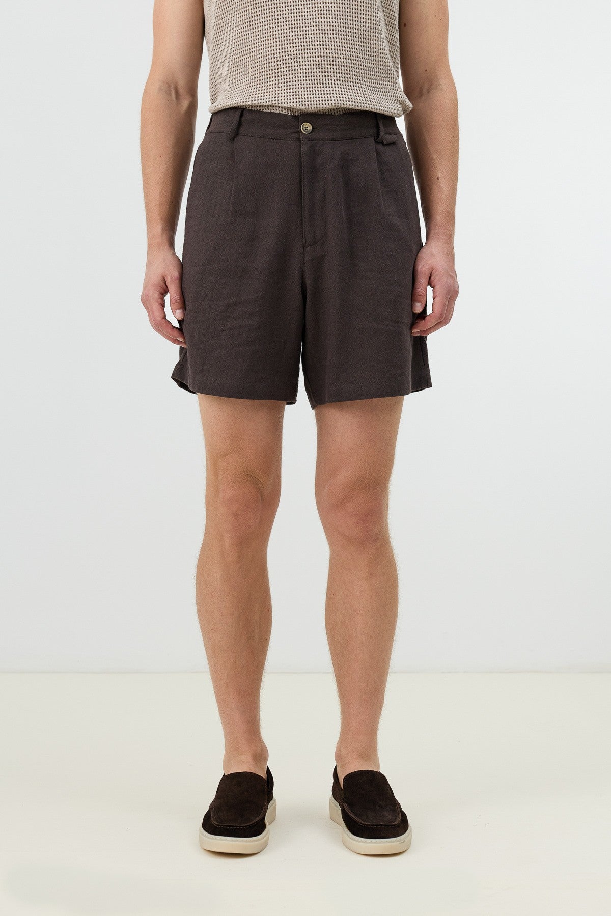 Antioch Men's Textured Linen-Blend Shorts